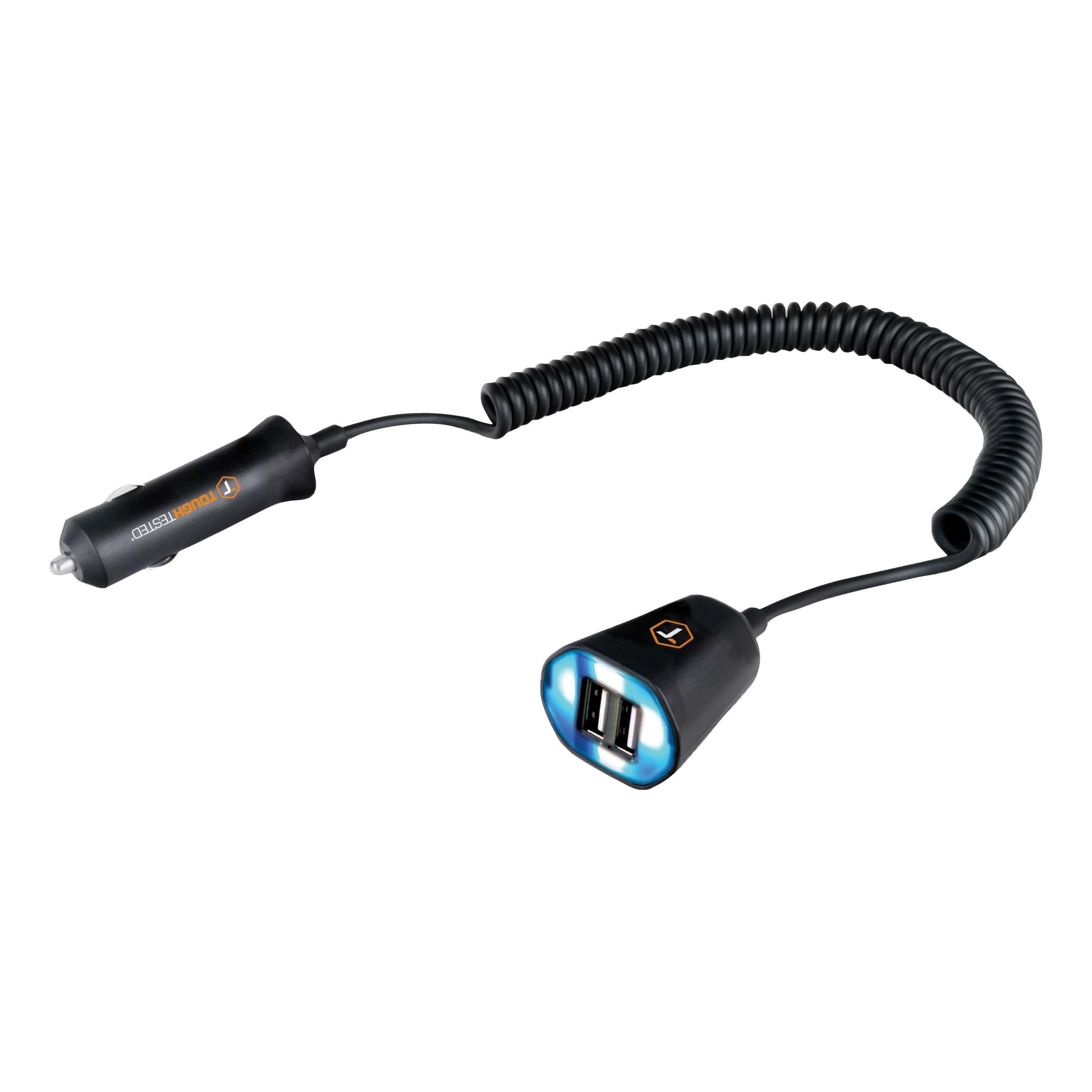 Tough Tested® 3.1 Amp 8' Dual USB Car Charger