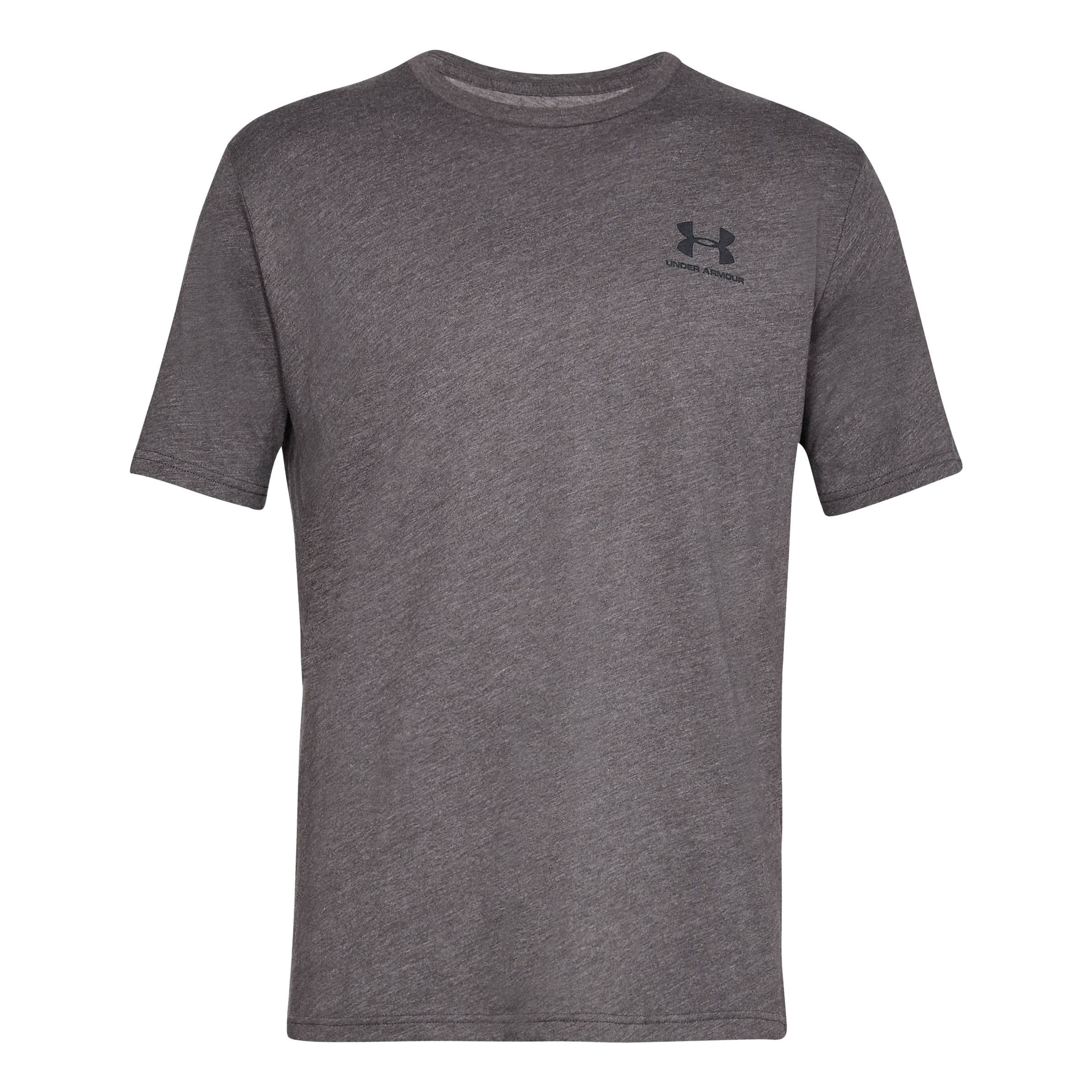Under Armour® Men’s Sportstyle Left Chest Short-Sleeve Shirt - Charcoal Medium Heather