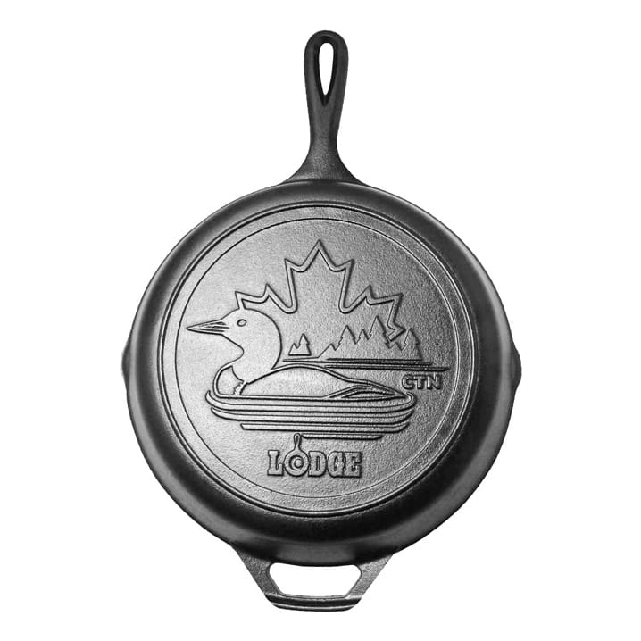 Lodge Cast Iron Skillet with Loon Scene