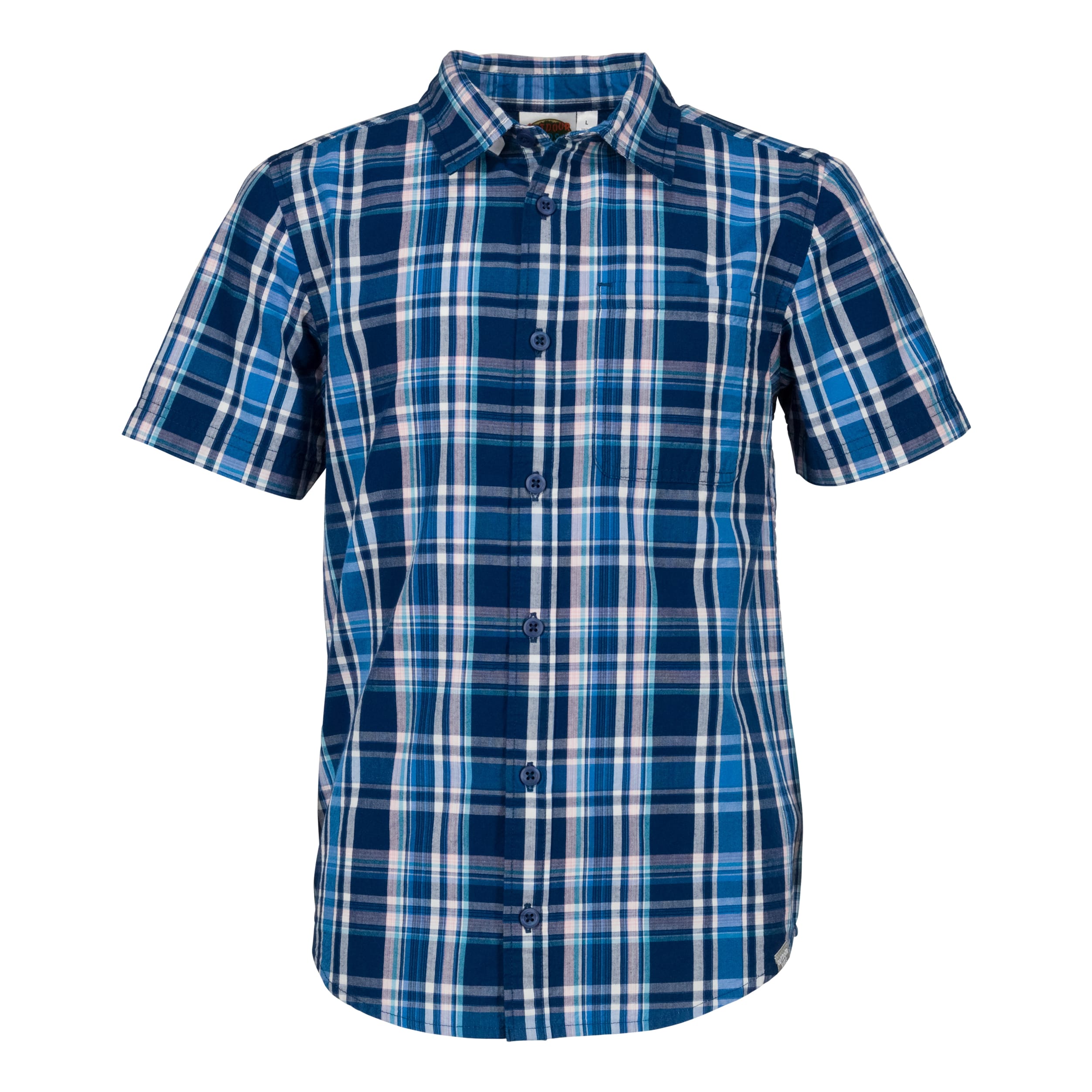 Bass Pro Shops® Boys' Plaid Button-Down Short-Sleeve Shirt | Cabela's Canada