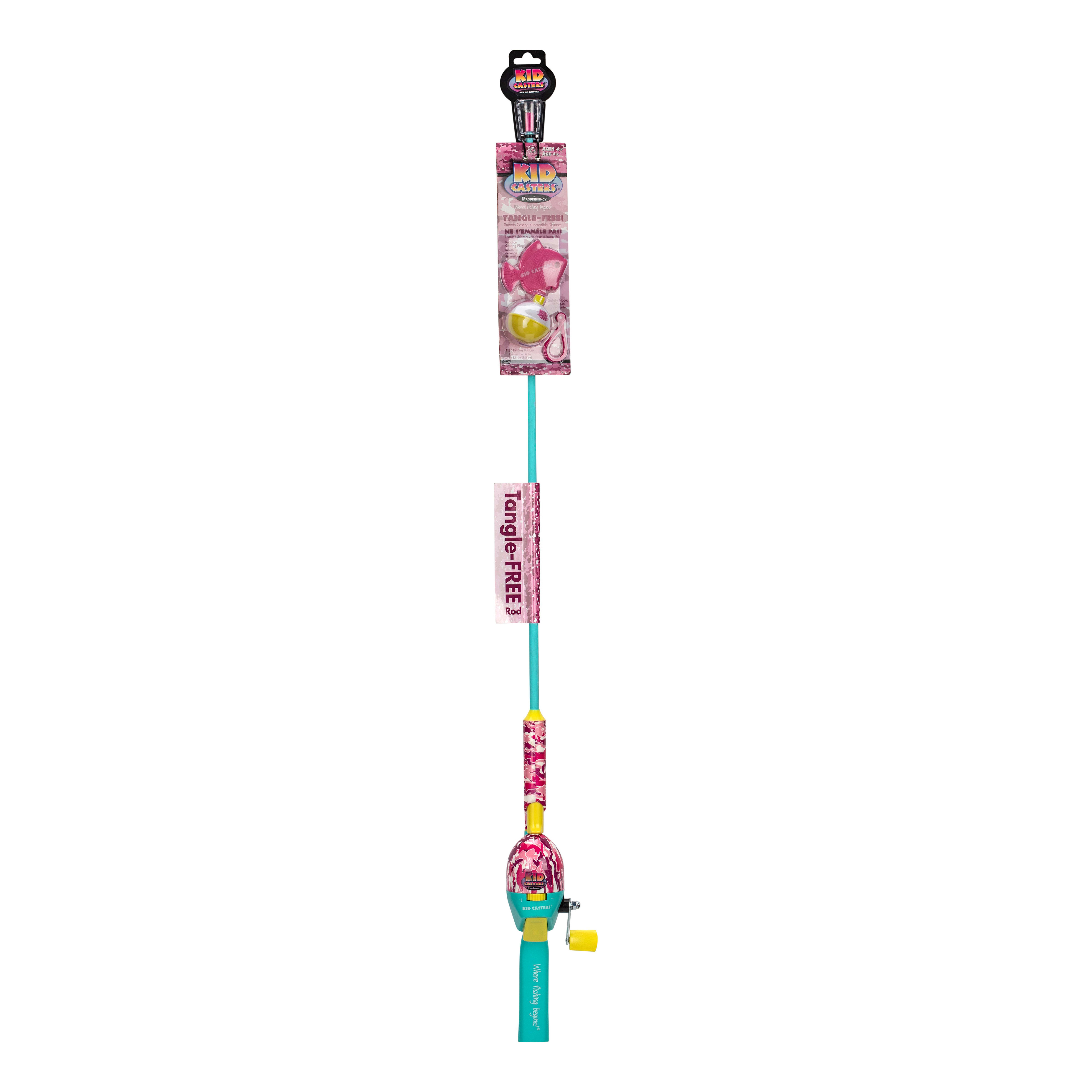 Kid Casters® No Tangle Spincast Kit - Pink Camo