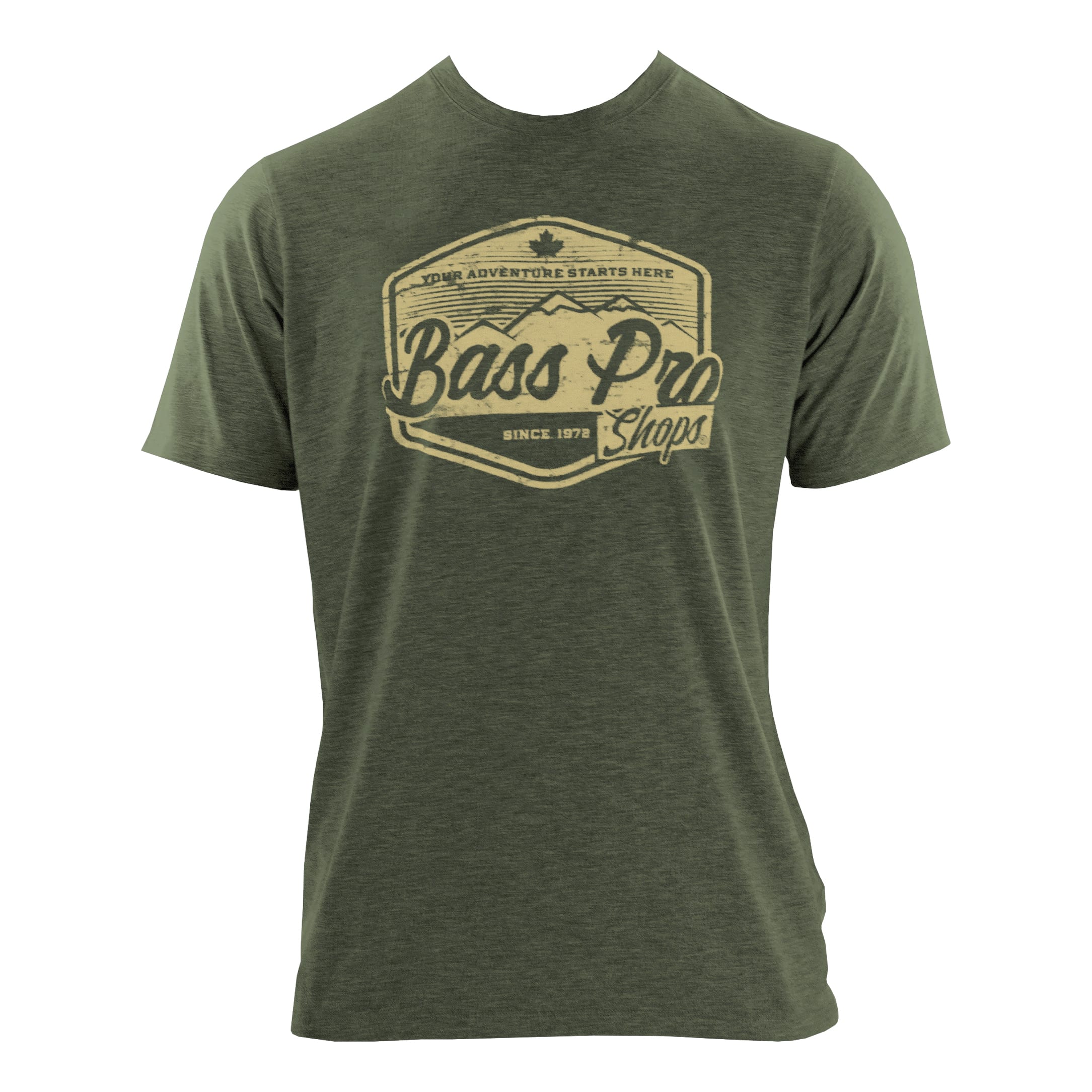 Bass Pro Shops® Men’s Logo Short-Sleeve T-Shirt - Moss Heather