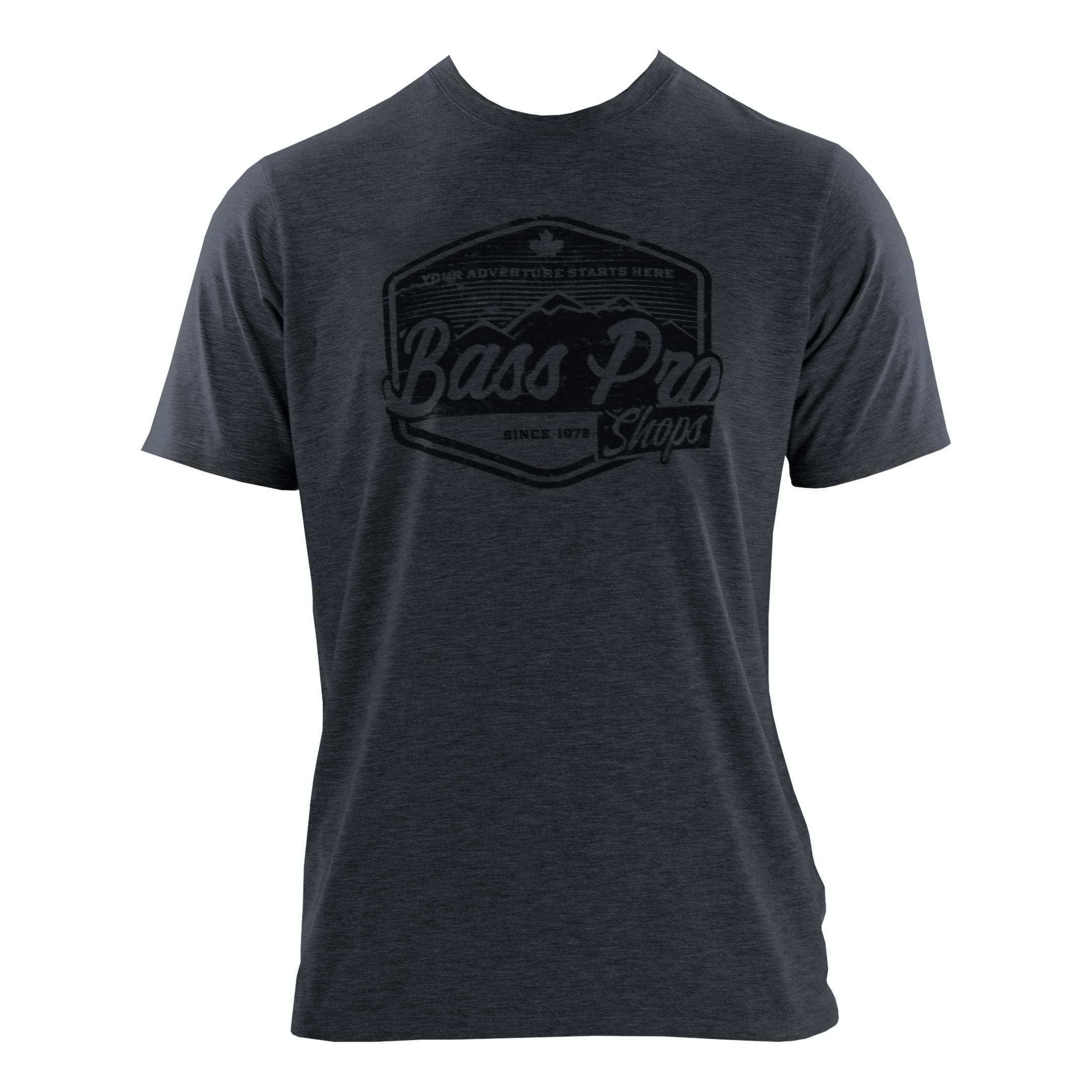 Bass Pro Shops® Men’s Logo Short-Sleeve T-Shirt - Charcoal Heather