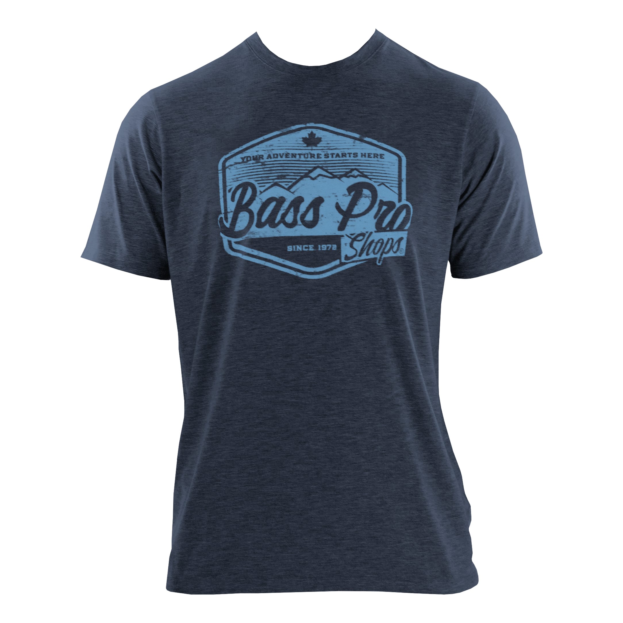 Bass Pro Shops® Men’s Logo Short-Sleeve T-Shirt - Navy Heather