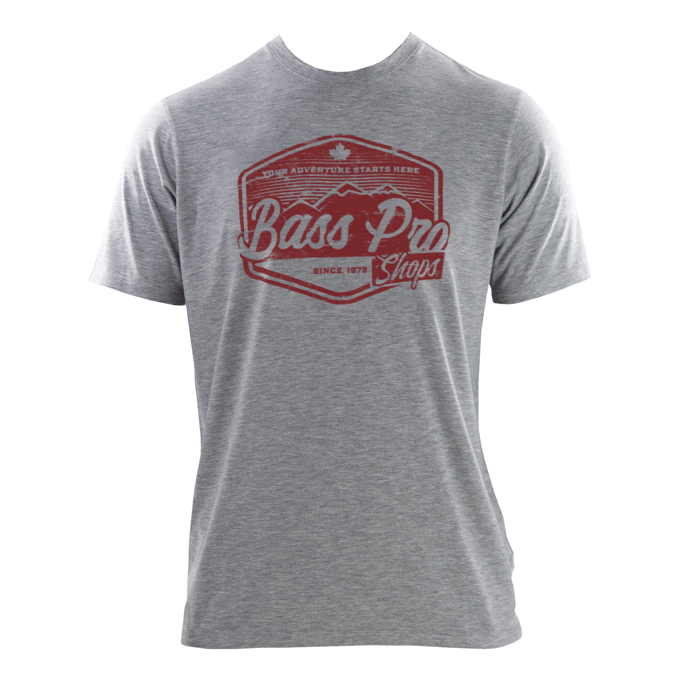 Bass Pro Shops® Men’s Logo Short-Sleeve T-Shirt - Heather Grey