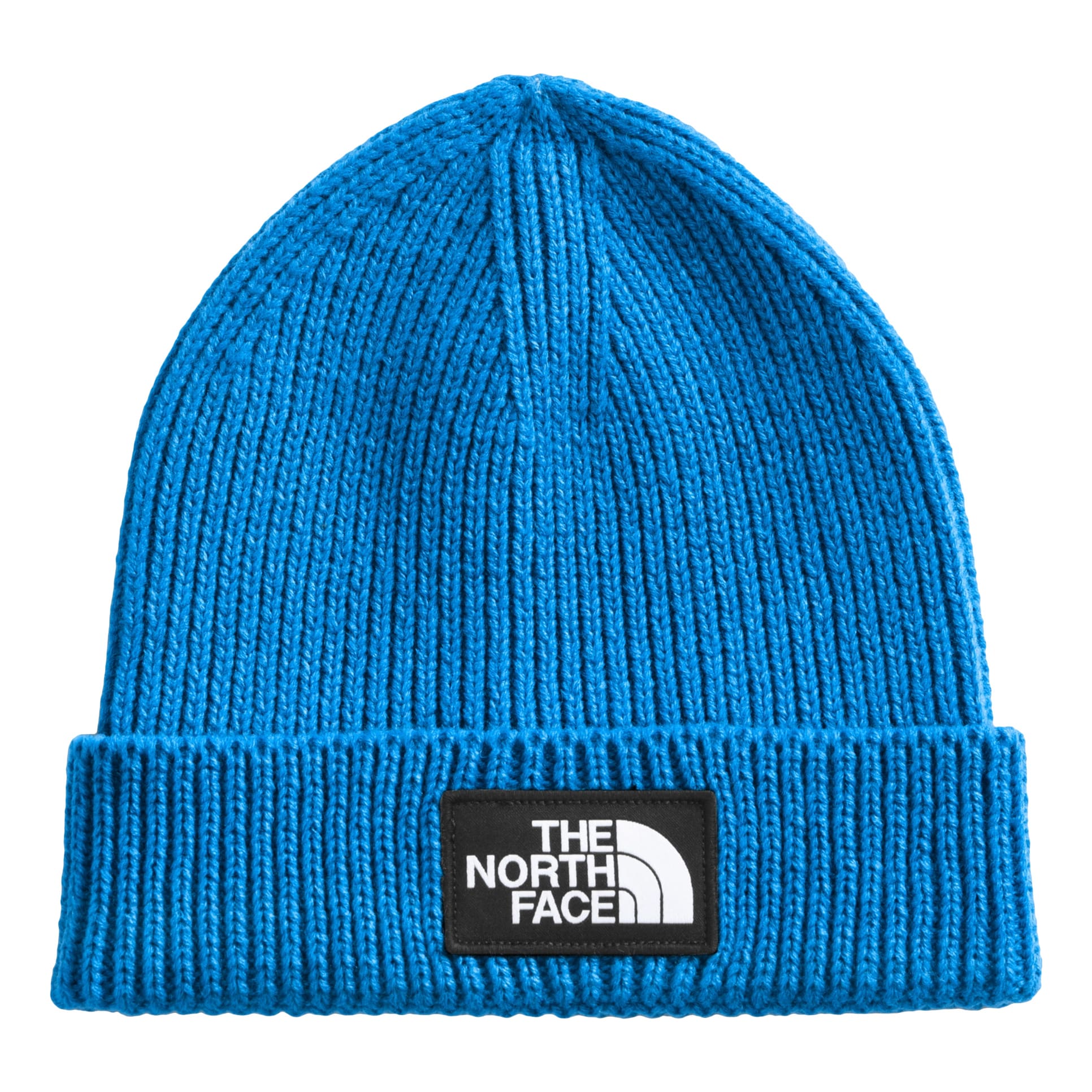 The North Face® Boys’ TNF™ Logo Box Cuffed Beanie - Hero Blue