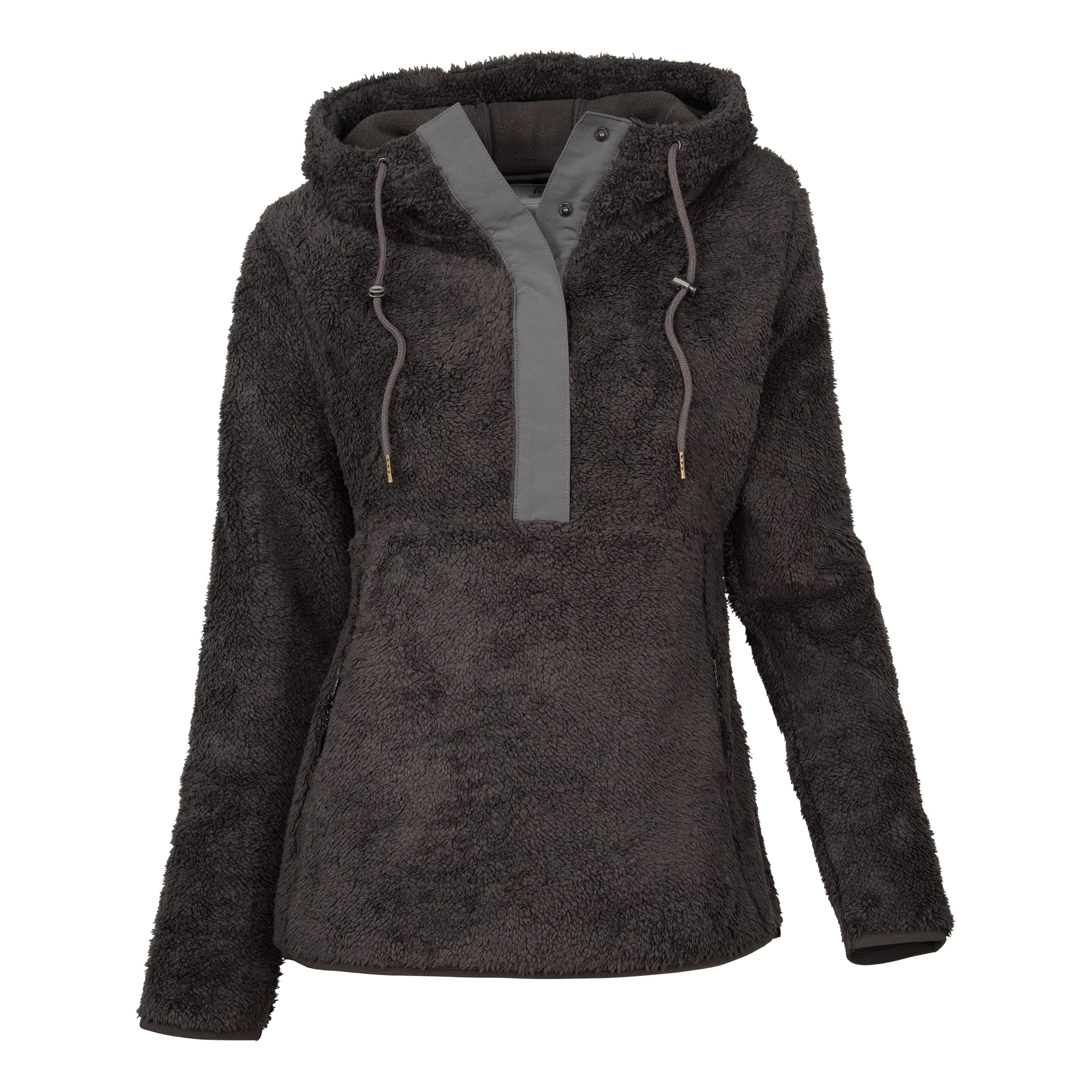 Ascend® Women’s Furry Fleece Long-Sleeve Pullover - Pavement