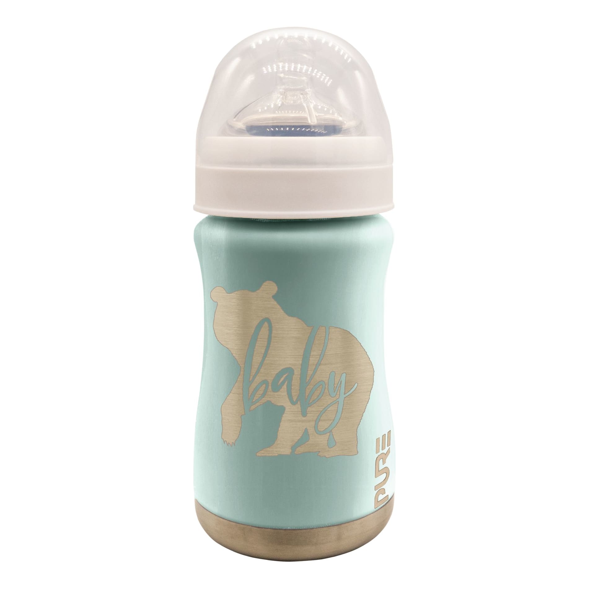 PURE Drinkware Stainless Steel Bottle for Babies - Baby Bear