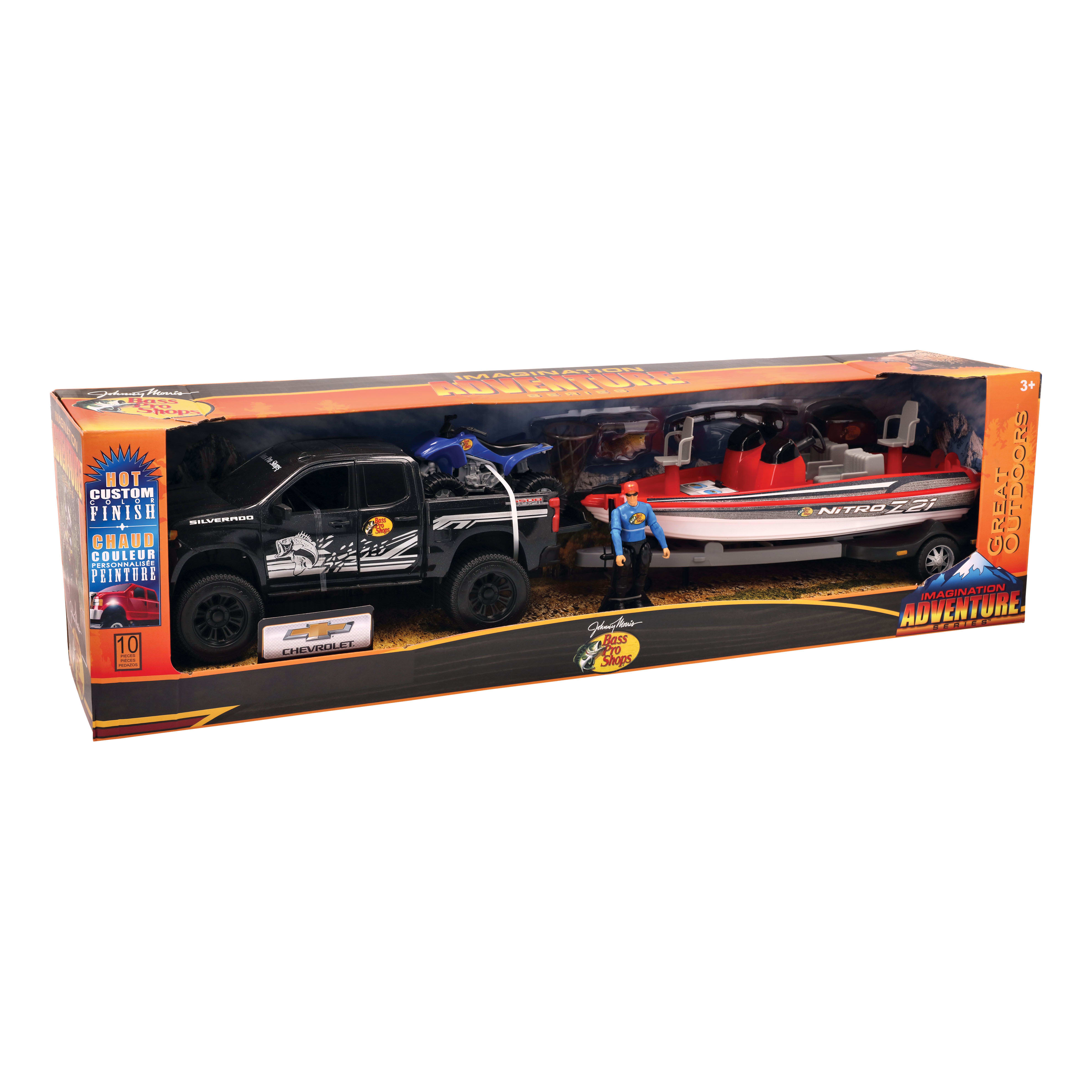 Bass Pro Shops® Imagination Adventure Chevy Silverado with Bass Boat Play Set for Kids