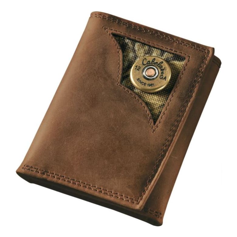 Cabela's Oil-Tanned Leather Shotshell Trifold Wallet