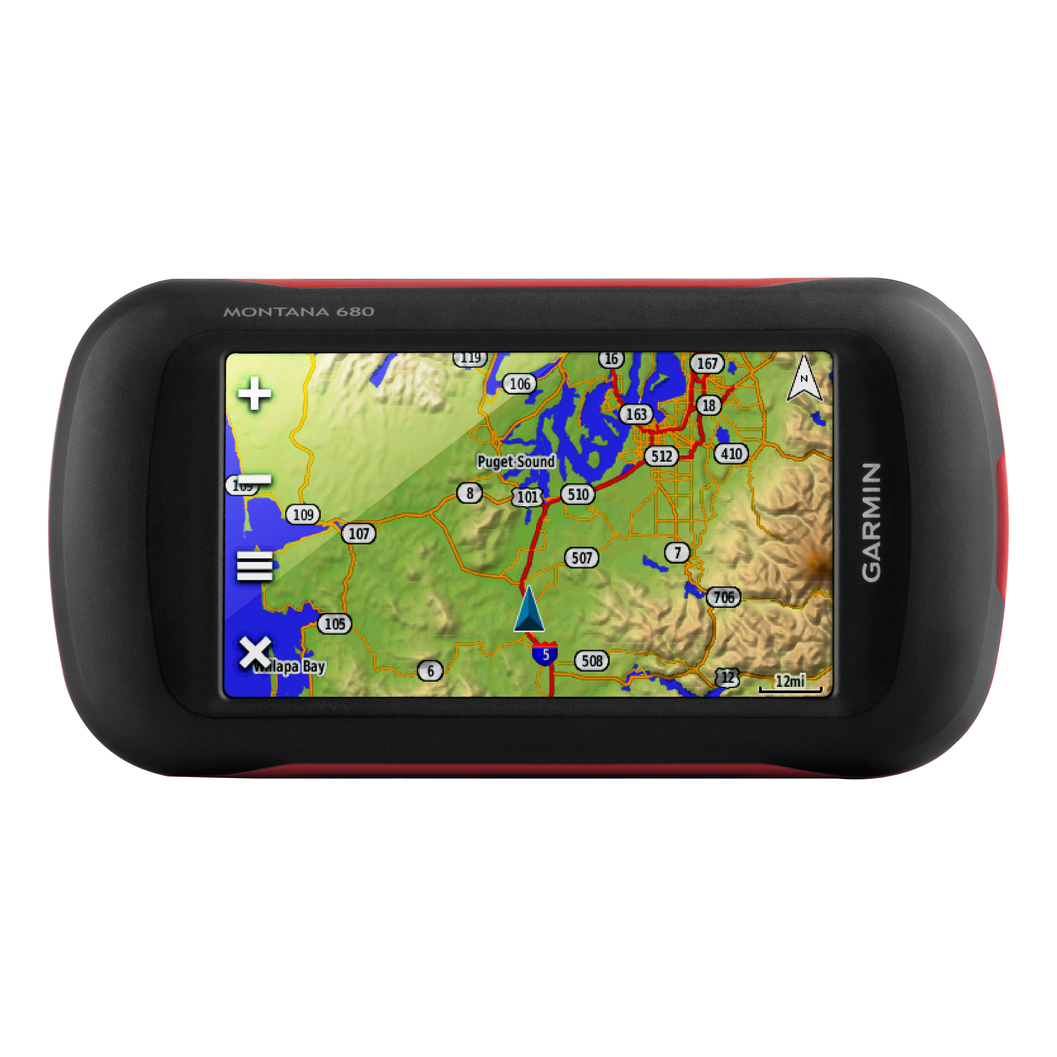 Garmin® Montana® 680 Handheld GPS - Front View