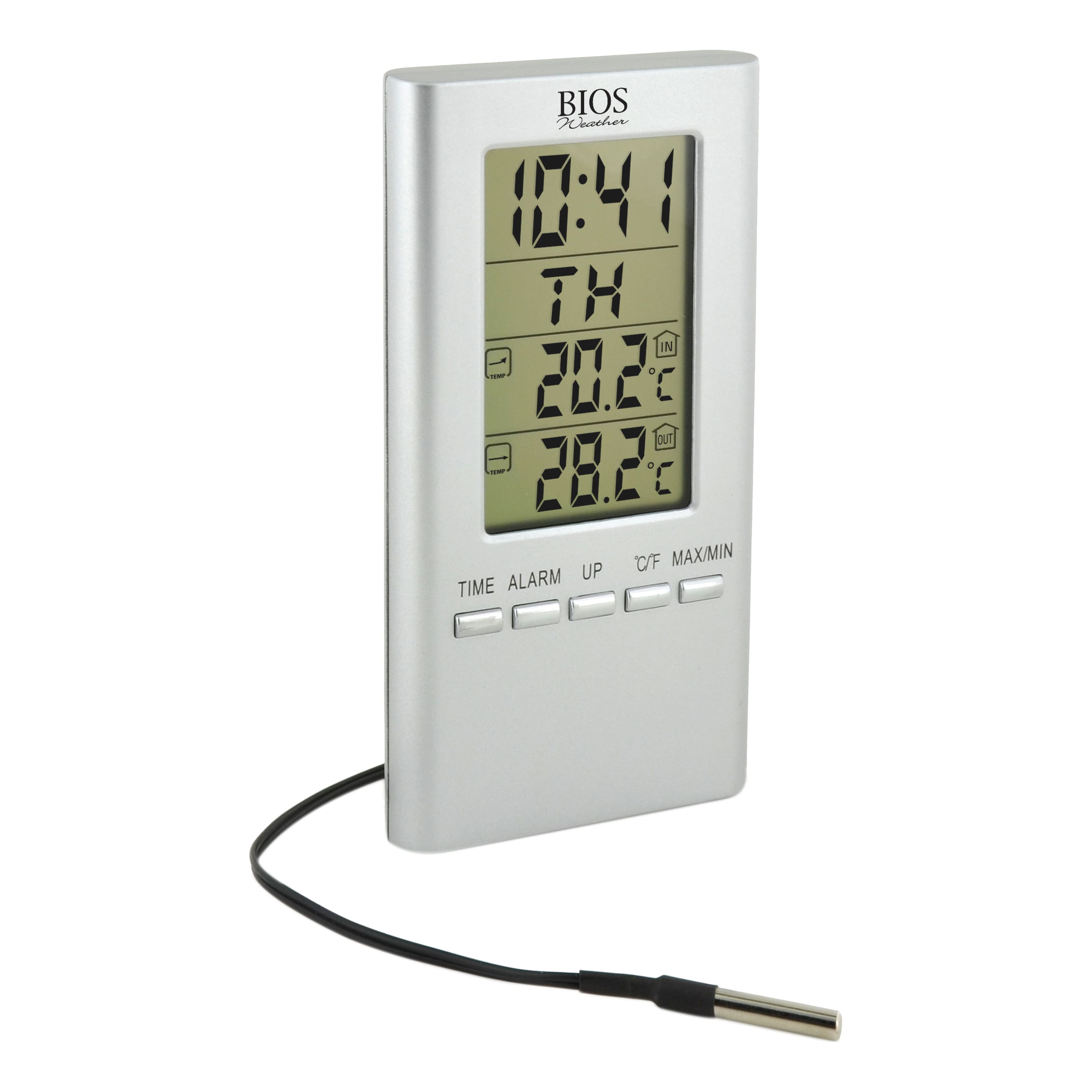 BIOS Weather™ Digital Indoor/Outdoor Thermometer - Side View
