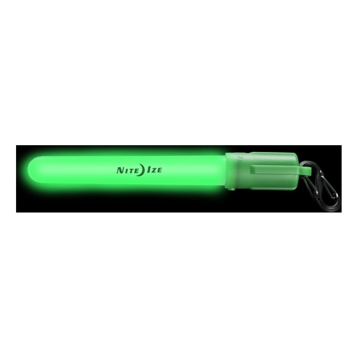 Nite Ize® LED Mini Glowstick - Green - Lit Up View