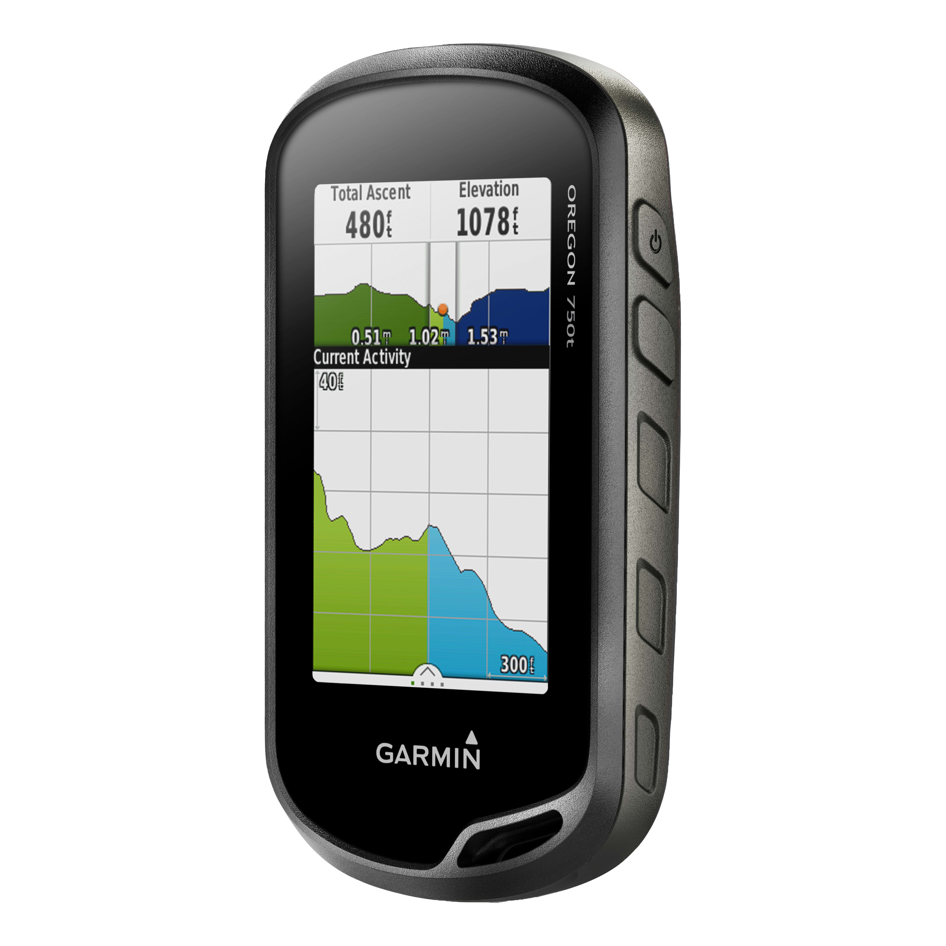 Garmin® Oregon 750T Handheld GPS - Barometric Altimeter View