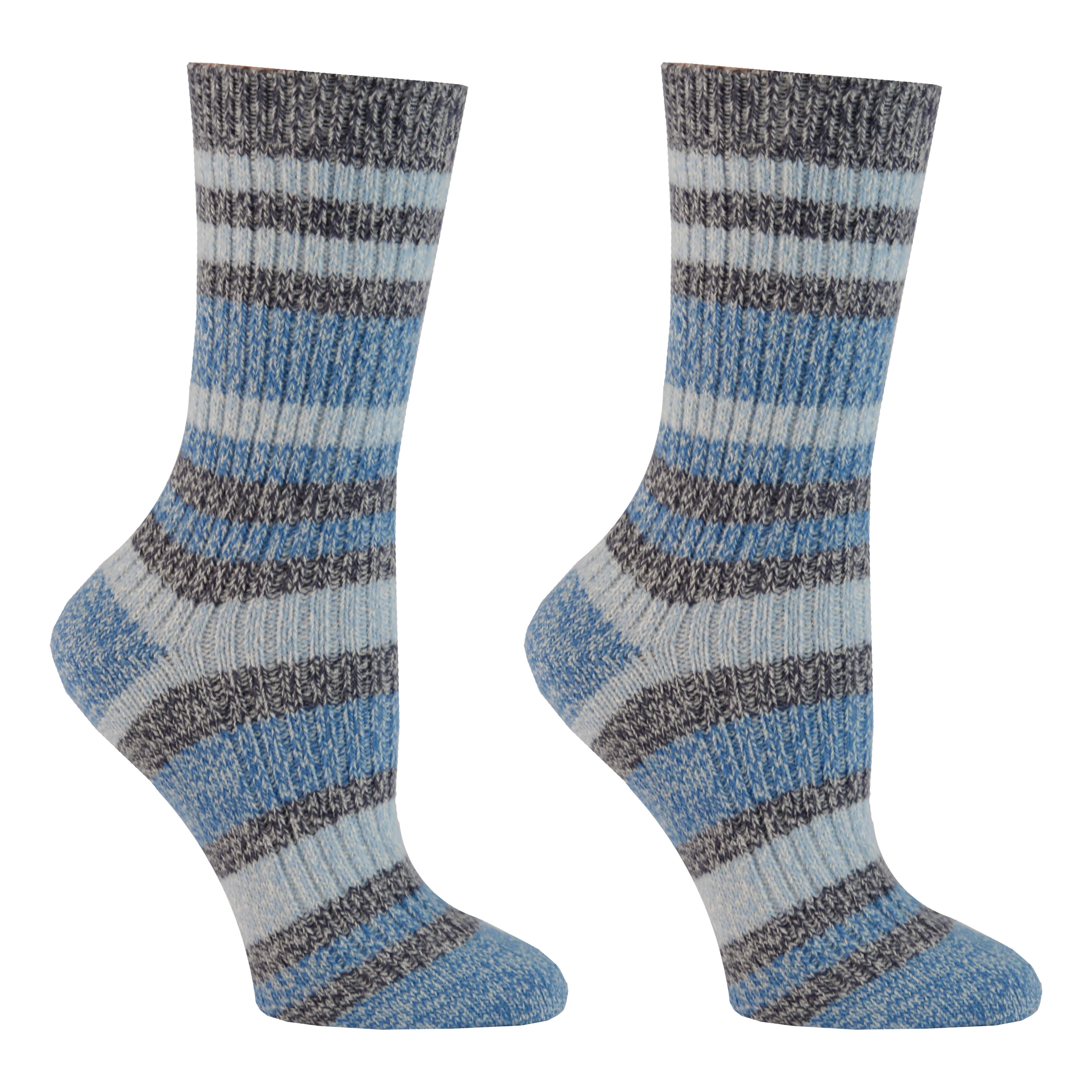 Columbia™ Women’s Super Soft Canyon Stripe Crew Sock 2Pack Cabela