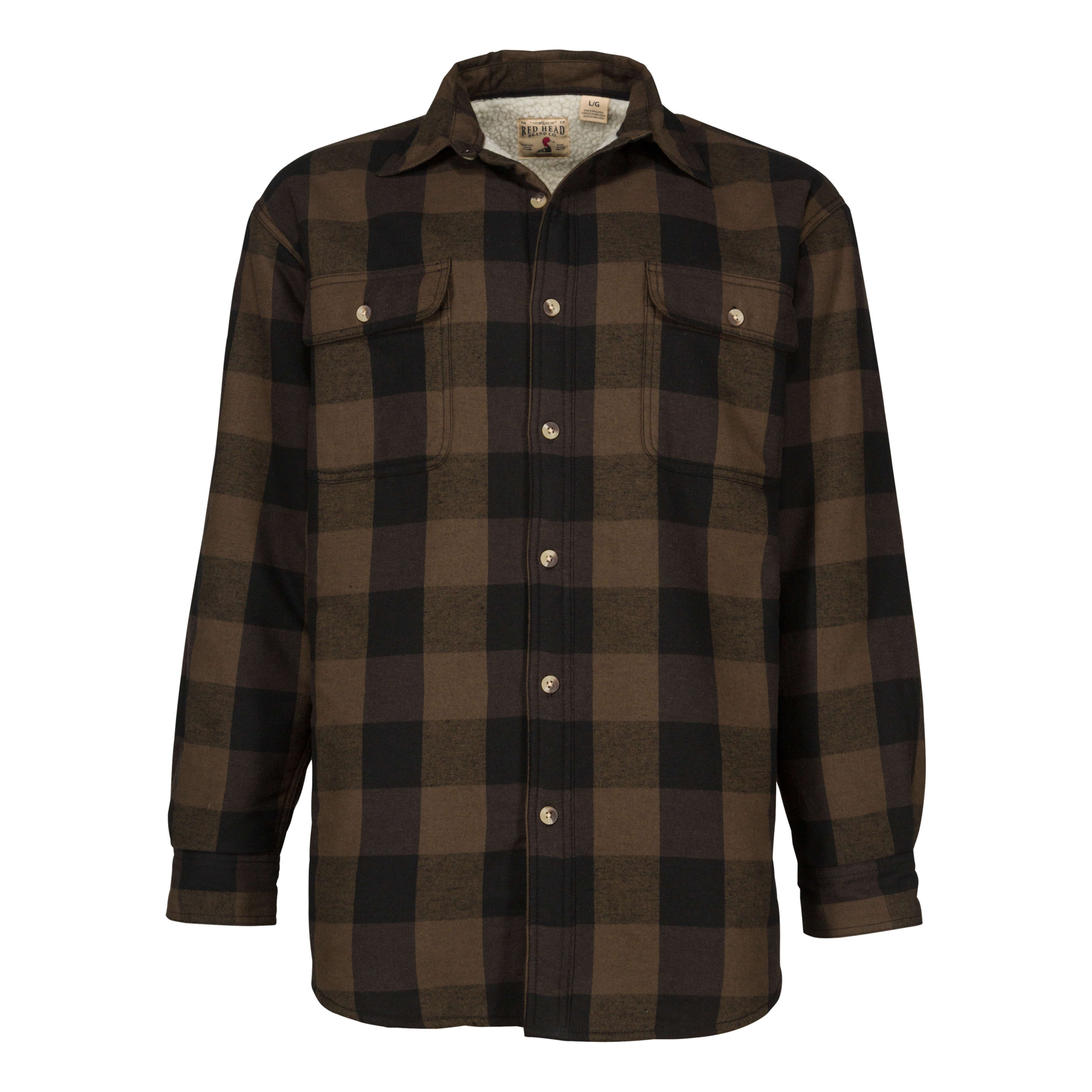 RedHead® Men's Long Sleeve Sherpa Lined Plaid Shirt | Cabela's Canada