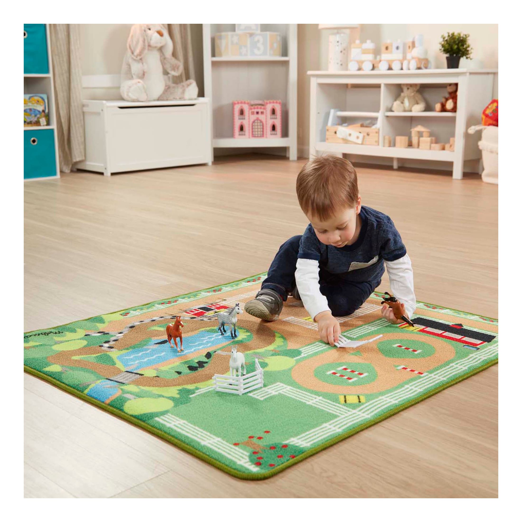 Melissa & Doug Around The Ranch Rug - In the Field