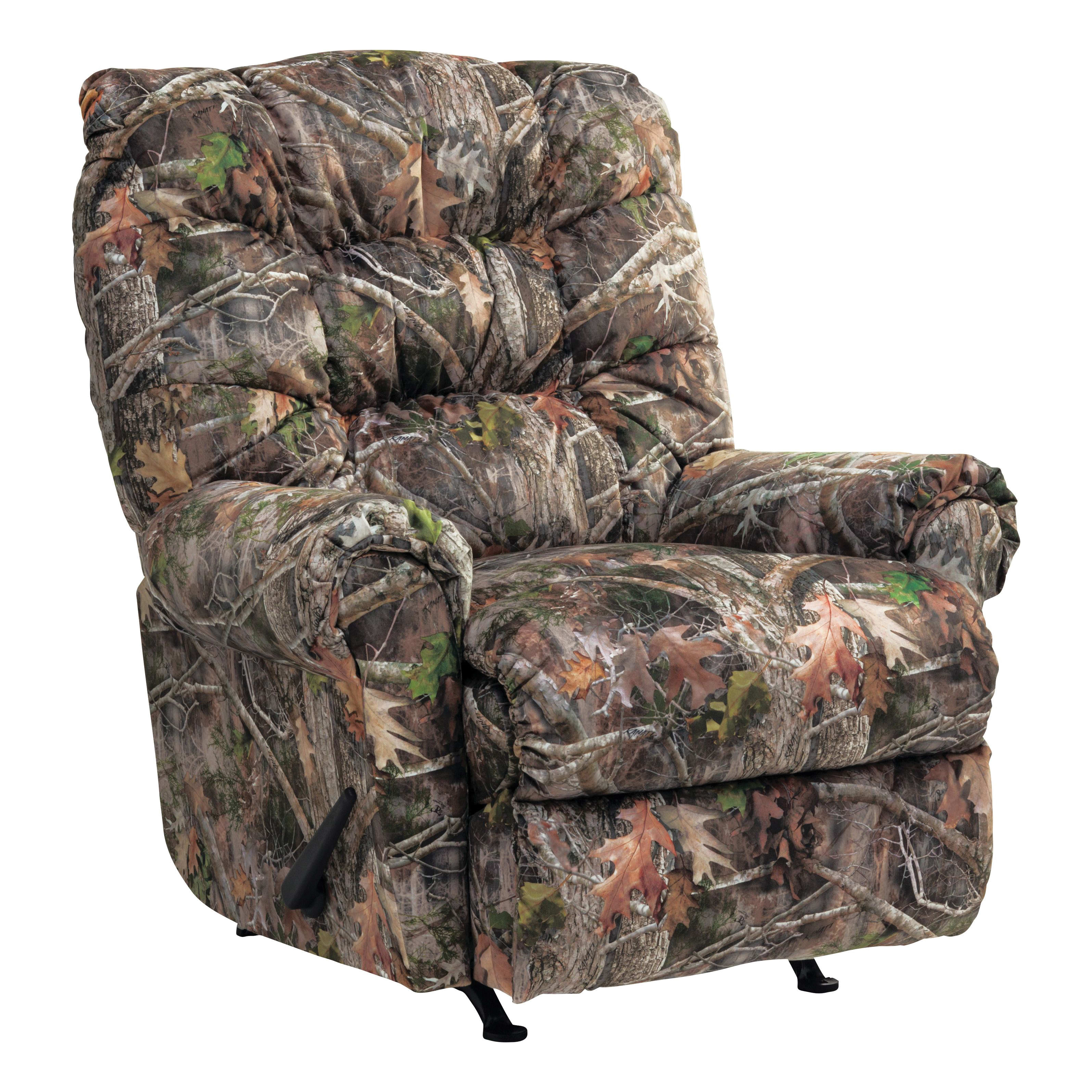 Relaxzen Rocker Recliner With Massage, Heat And Dual USB Realtree Camo