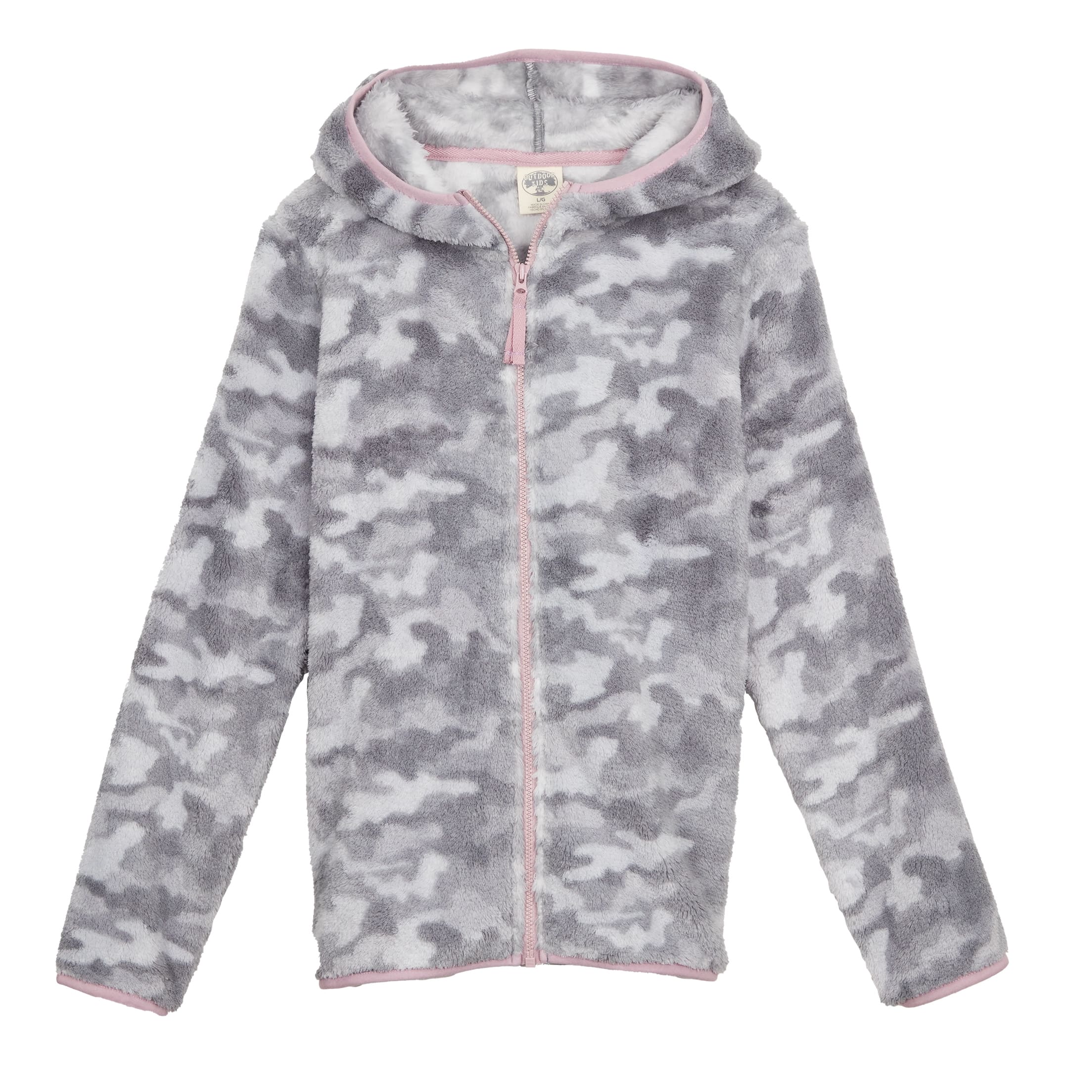 Outdoor Kids® Toddlers’ and Girls’ Cozy Fleece Full-Zip Hooded Jacket ...