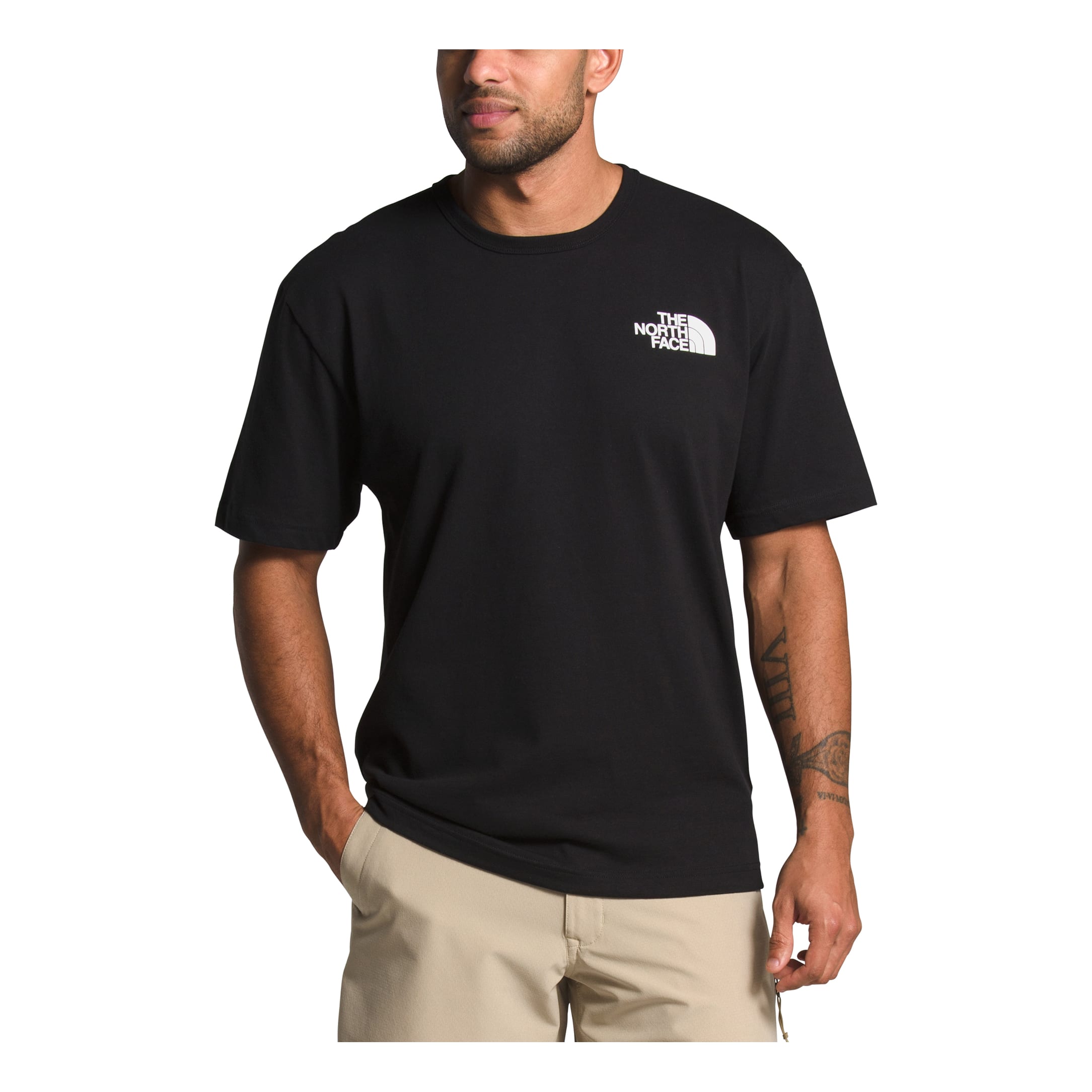 The North Face® Men’s Tonal Bars T-Shirt - TNF Black - front