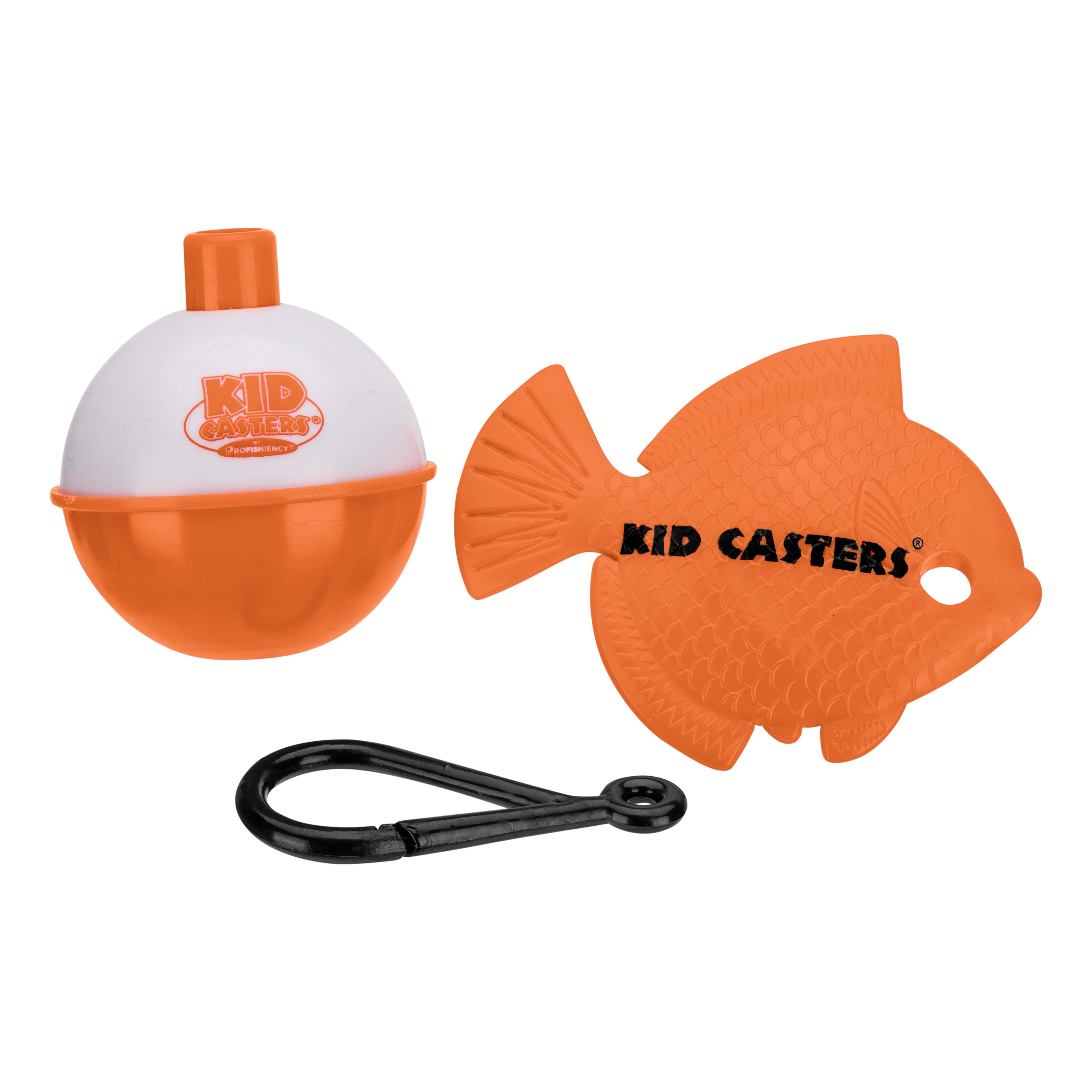 Kid Casters® No Tangle Spincast Kit - Black/Orange