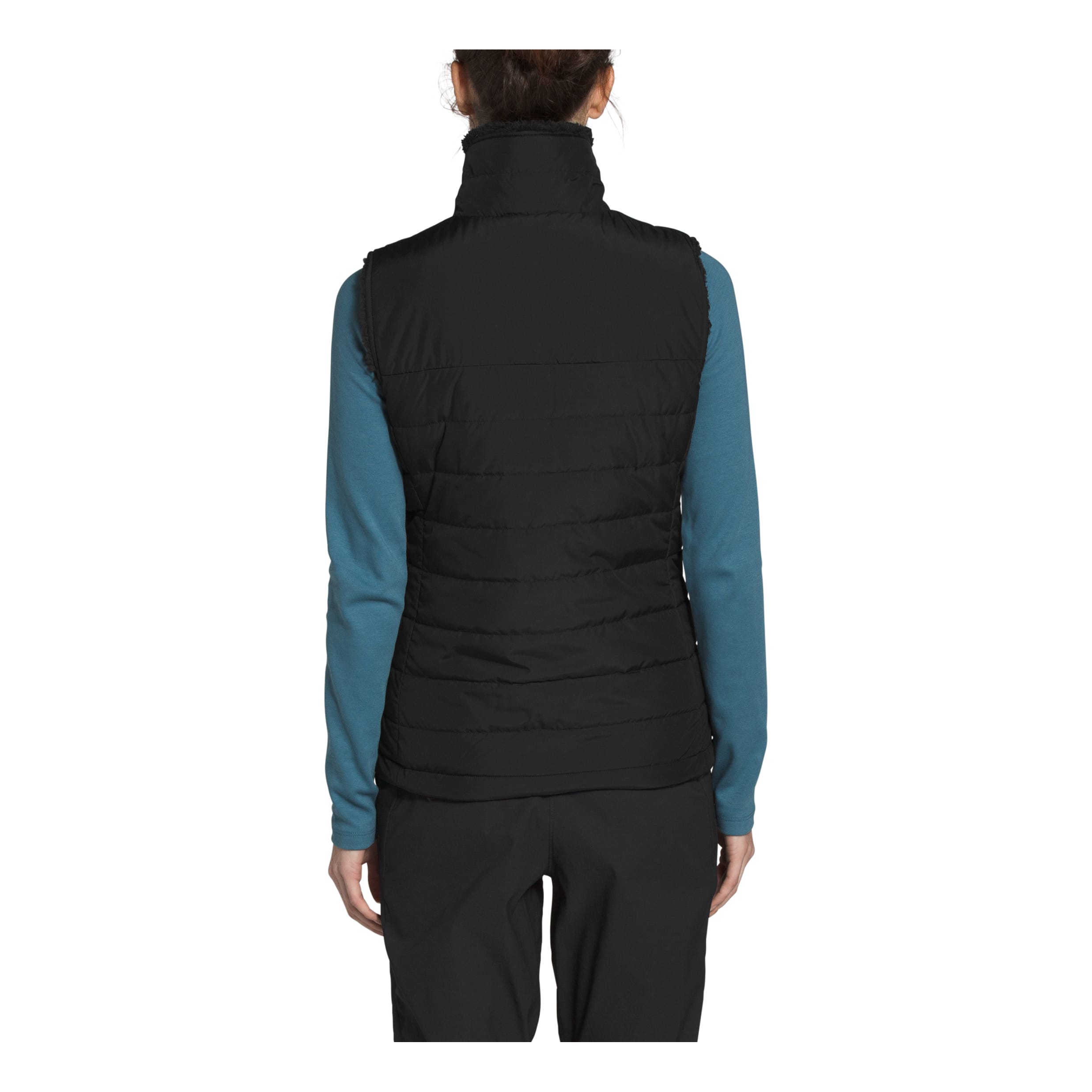 The North Face® Women’s Mossbud Insulated Reversible Vest - TNF Black - back