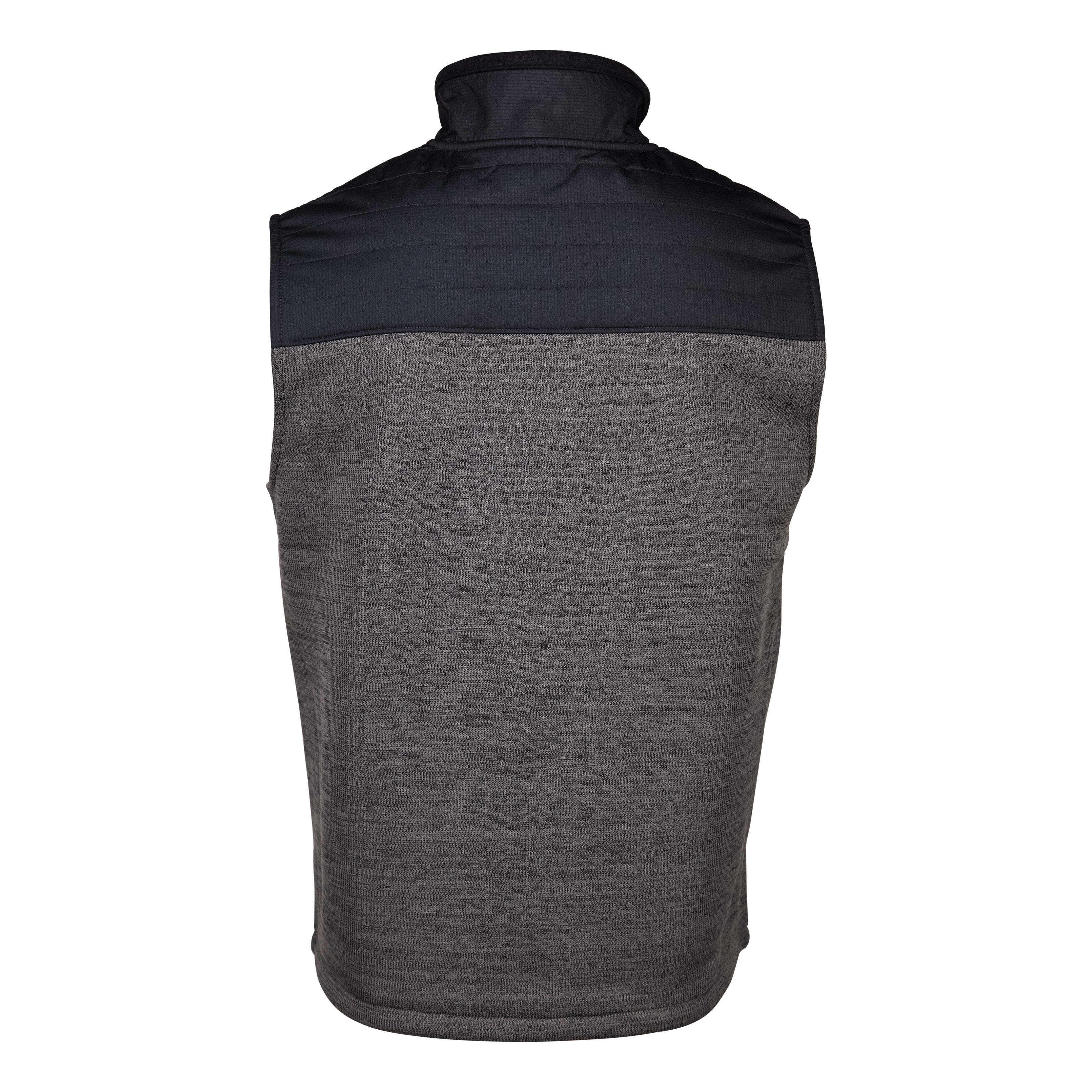 Ascend® Men’s Bonded Fleece Sweater Vest - Gunmetal - back