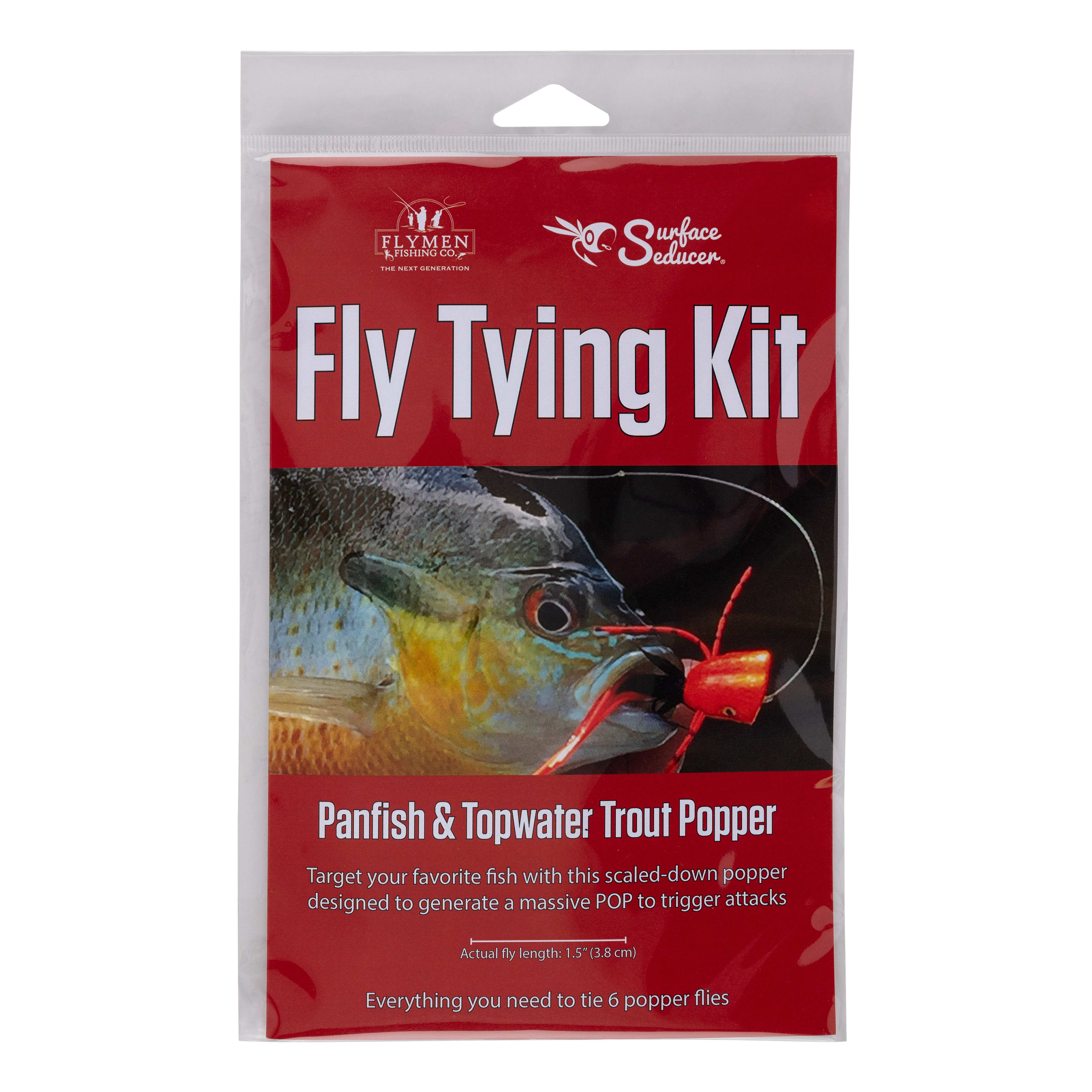 Flymen Fishing Company Panfish And Topwater Trout Popper Fly Tying Kit