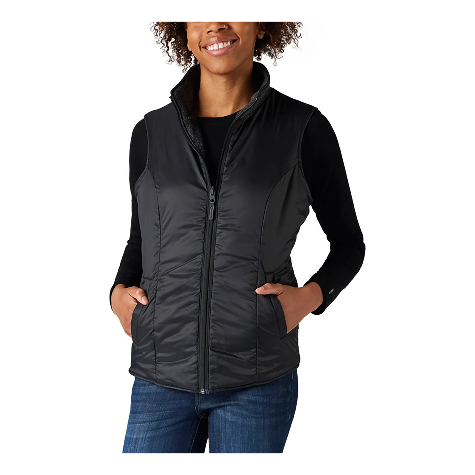 Smartwool® Women’s Anchor Line Reversible Sherpa Vest - reversed