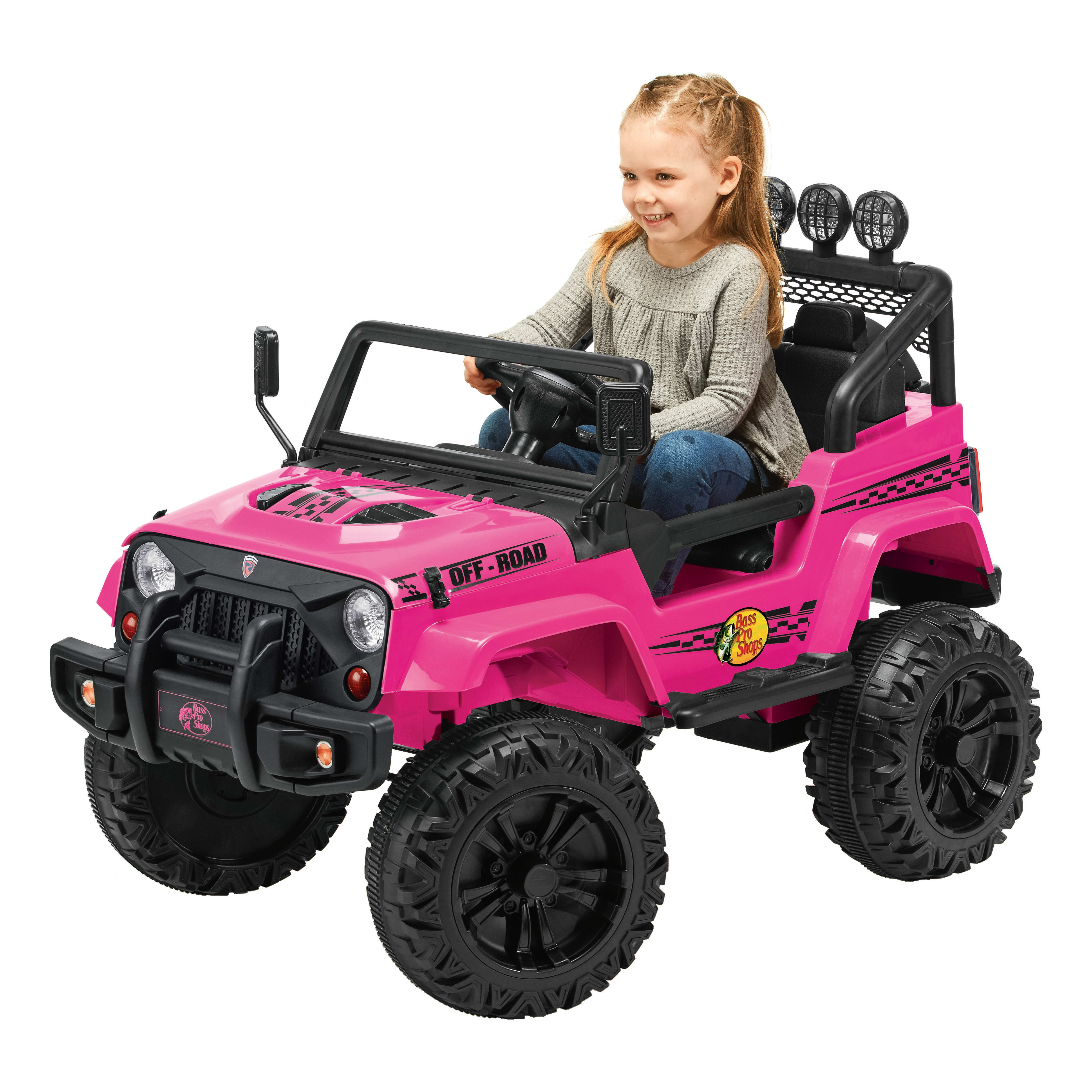 Bass Pro Shops® Powersport Trail Thunder 12V Battery-Powered Ride-On Truck - Pink