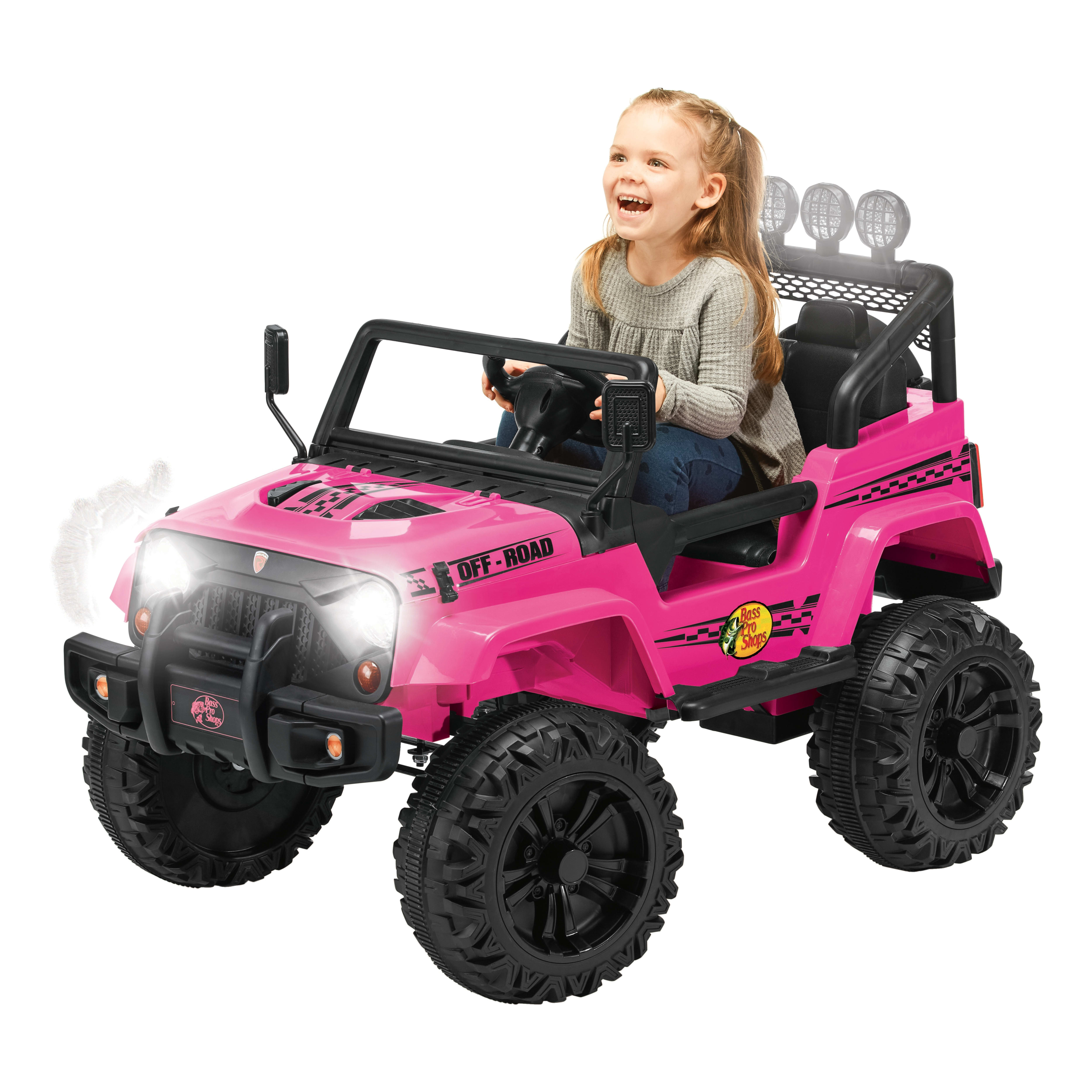 Bass Pro Shops® Powersport Trail Thunder 12V Battery-Powered Ride-On Truck - Pink