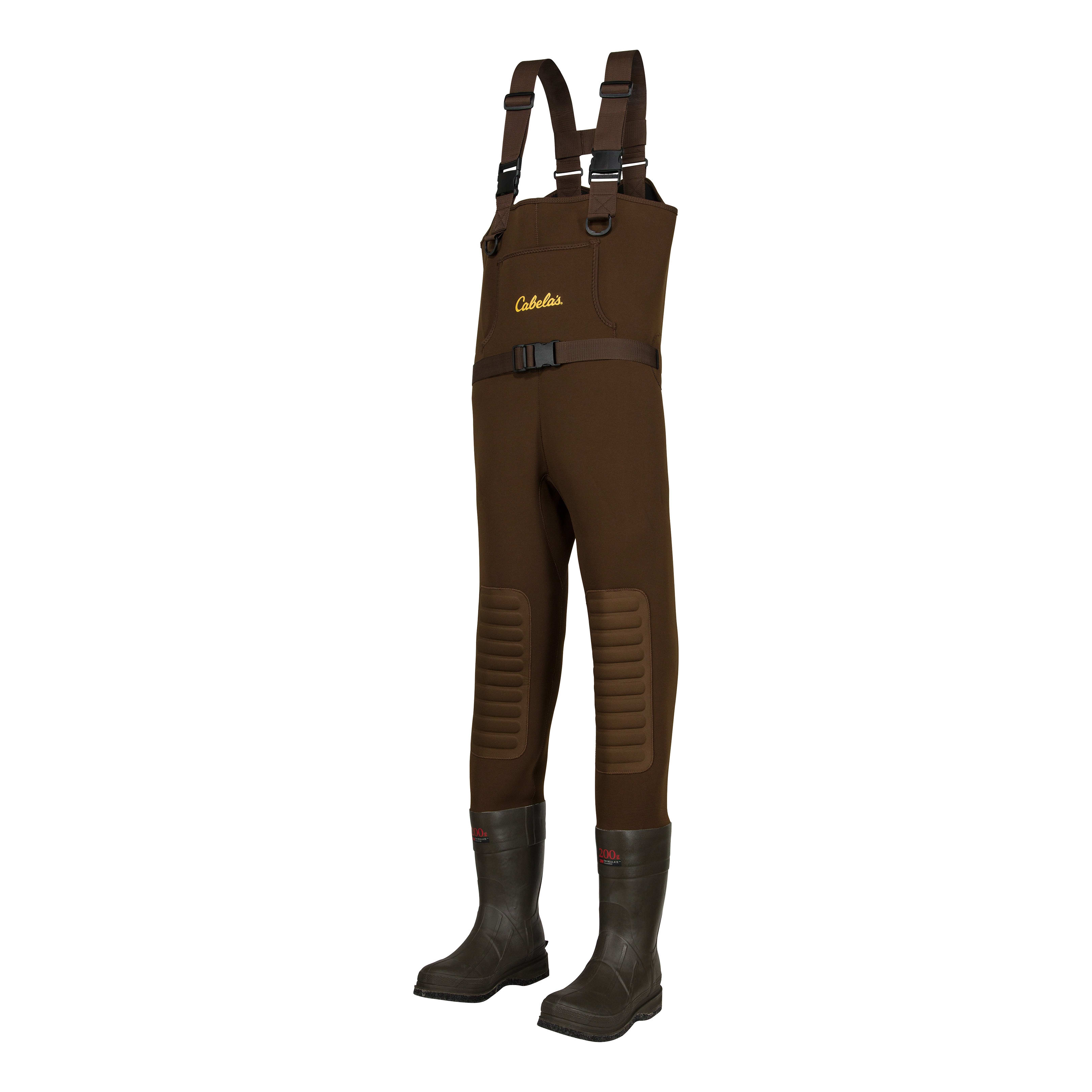 Cabela’s Classic Series II Brown Neoprene Felt Sole Boot-Foot Waders