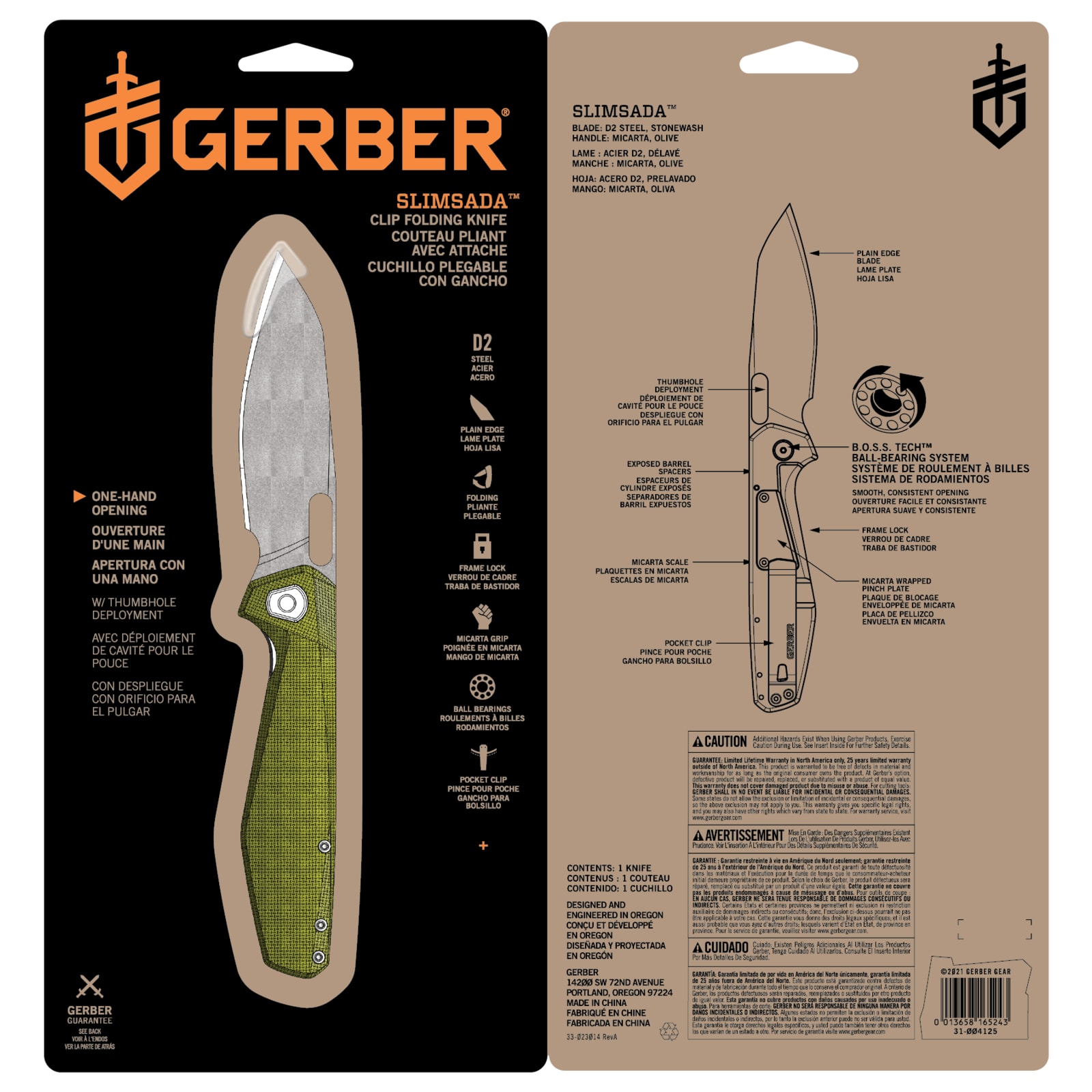 Gerber® Slimsada Folding Knife Cabela's Canada