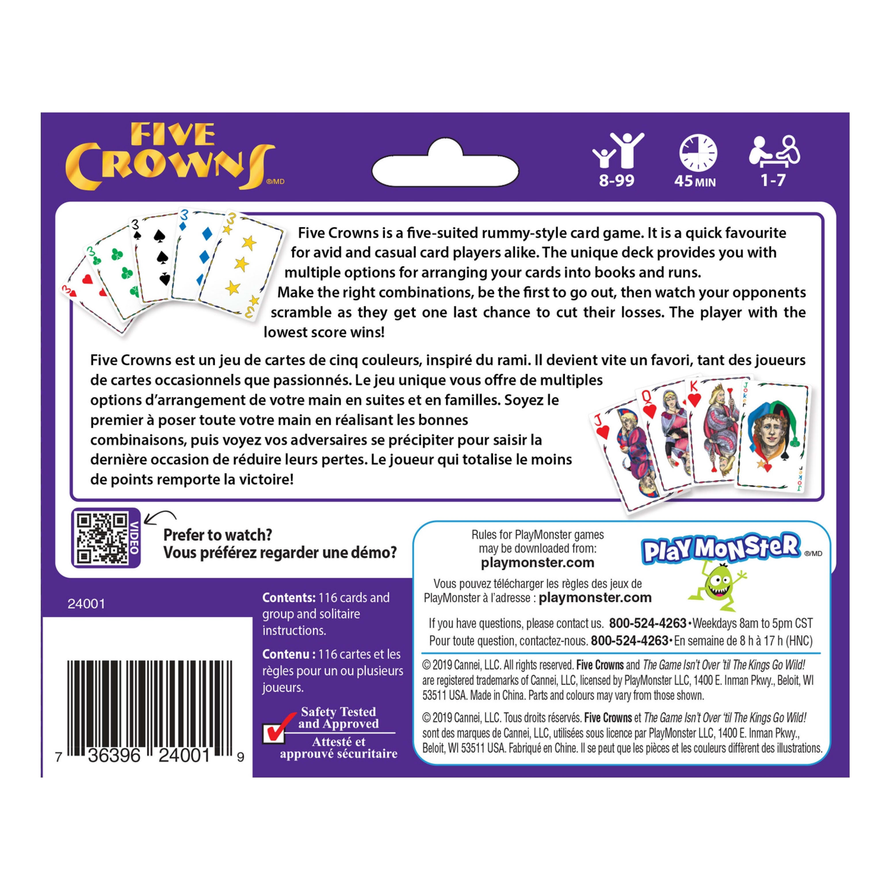 Playmonster Five Crowns Card Game