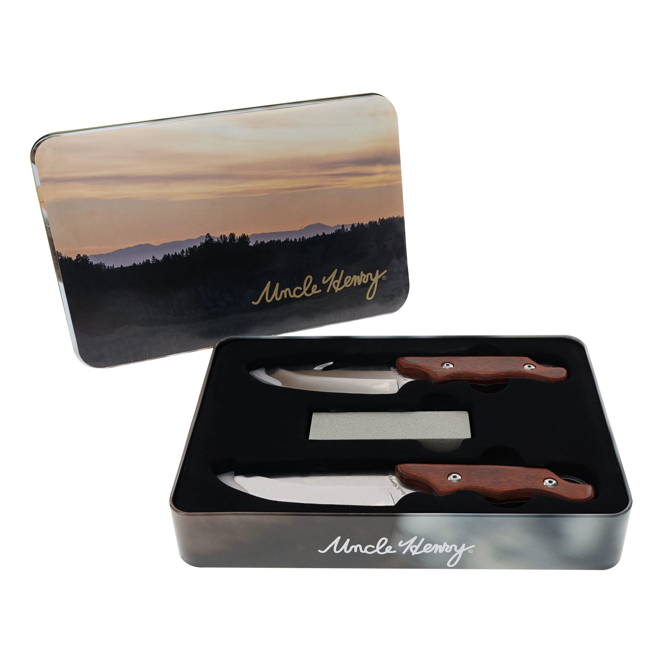 Uncle Henry® 3 Piece Fixed Blade Knife Set with Gift Tin Cabela's Canada