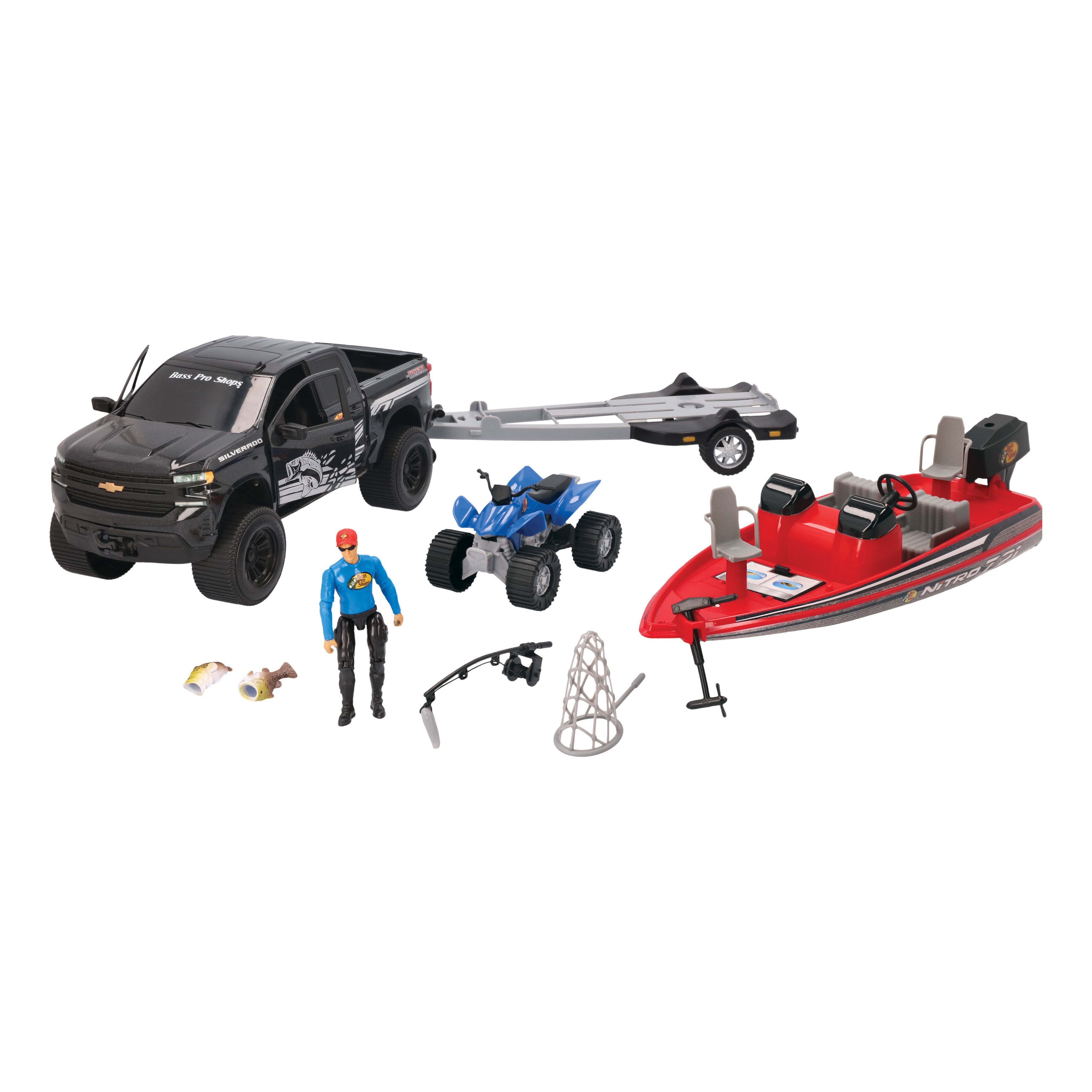 Bass Pro Shops® Imagination Adventure Ford Raptor with Bass Boat Play Set for Kids