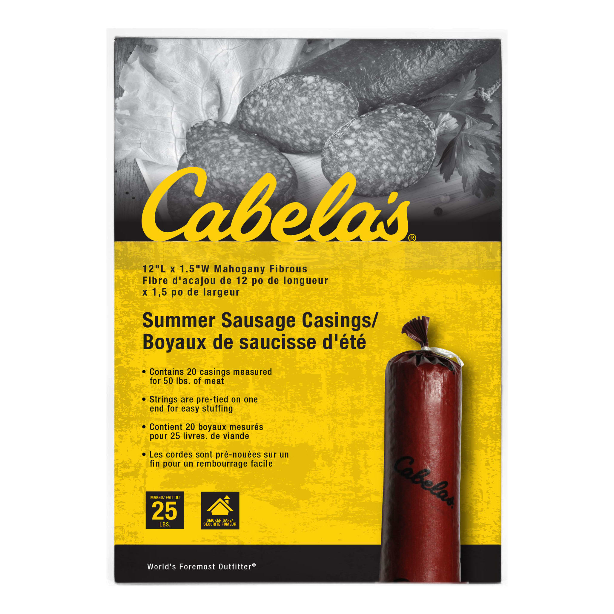 Cabela’s® Mahogany Fibrous Summer Sausage Casings Cabela's Canada