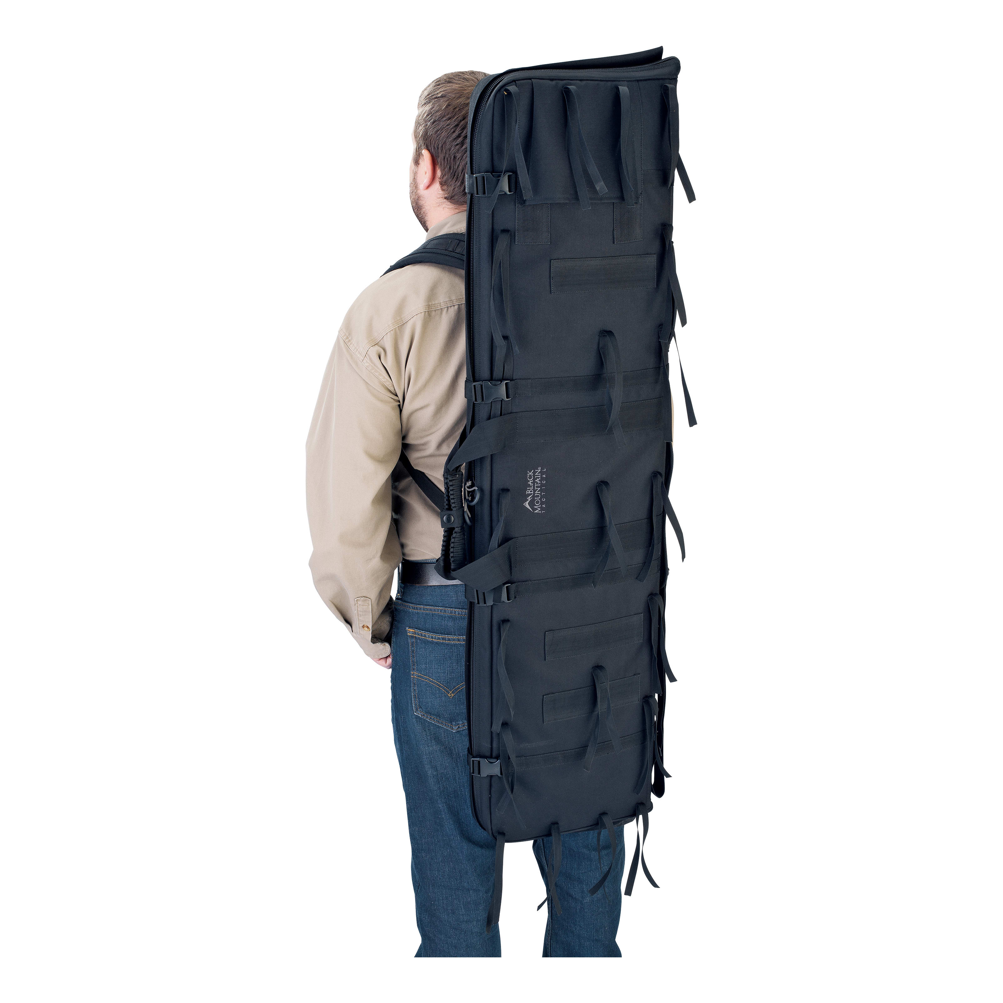 Cabela's Black Mountain Tactical Drag Mat Case - Padded Backpack Straps