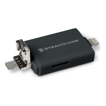 Stealth Cam® Triple Connection Micro USB OTG Memory Card Reader