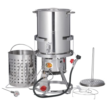 Bass Pro Shops® 3-in-1 Combo Fryer Stainless Steel 30-Qt.