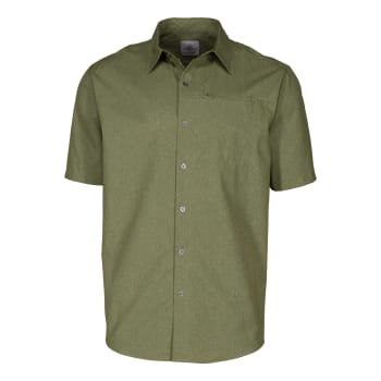 Ascend® Men’s Woven Button-Down Short-Sleeve Shirt - Olive
