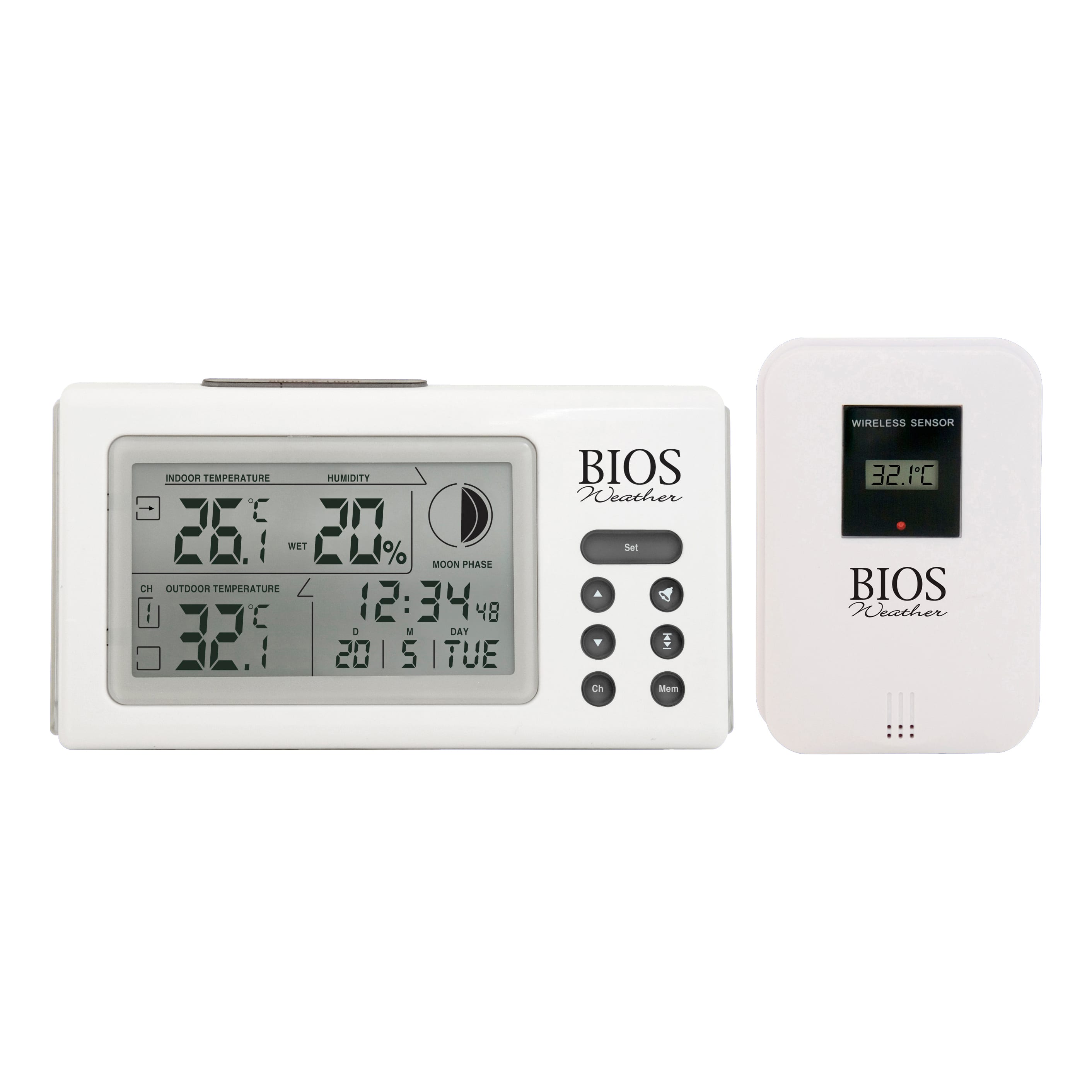 Bios Weather Indoor/Outdoor Thermometer/Hygrometer