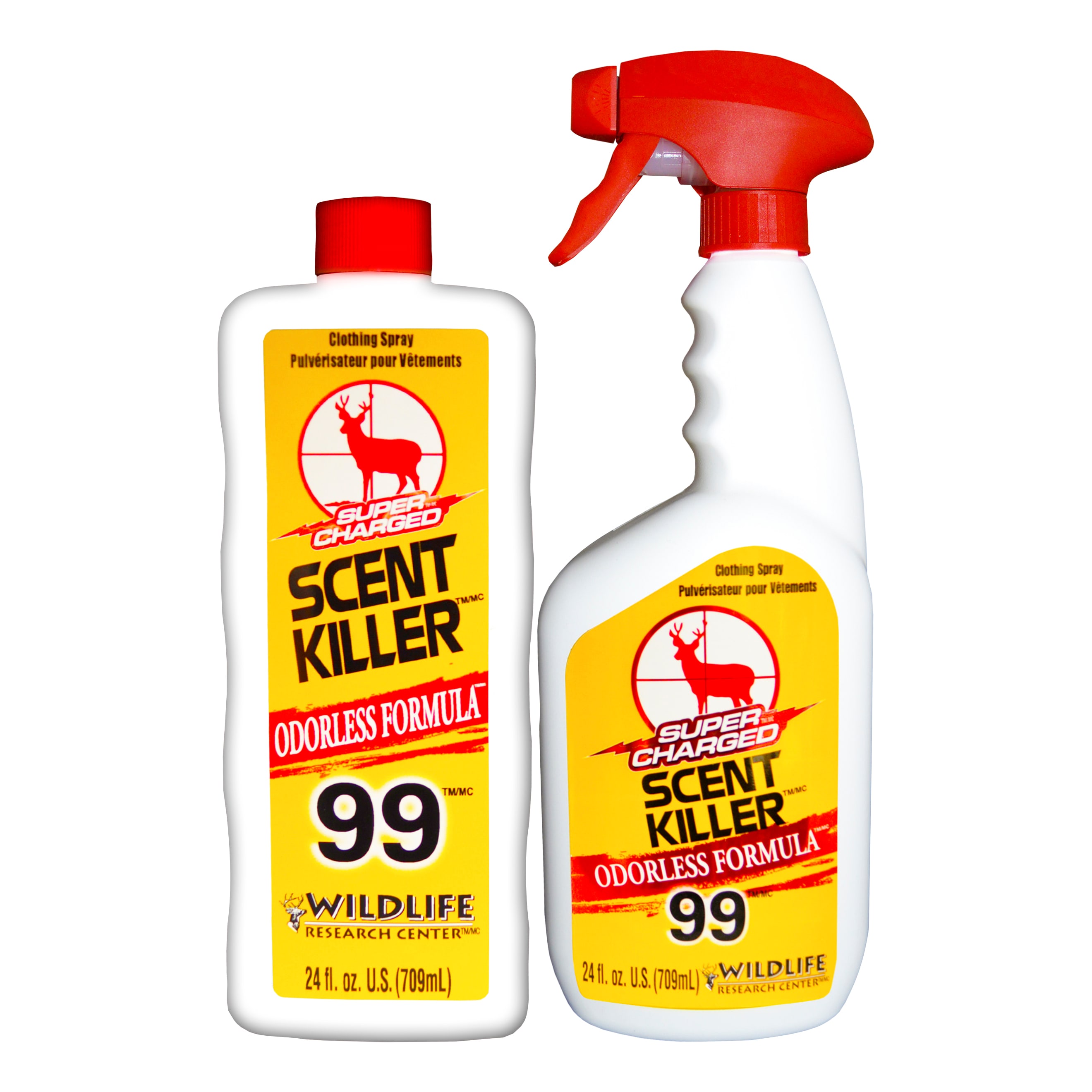 Wildlife Research Center Super Charged Scent Killer Spray - 24/24 Combo - Odourless Formula
