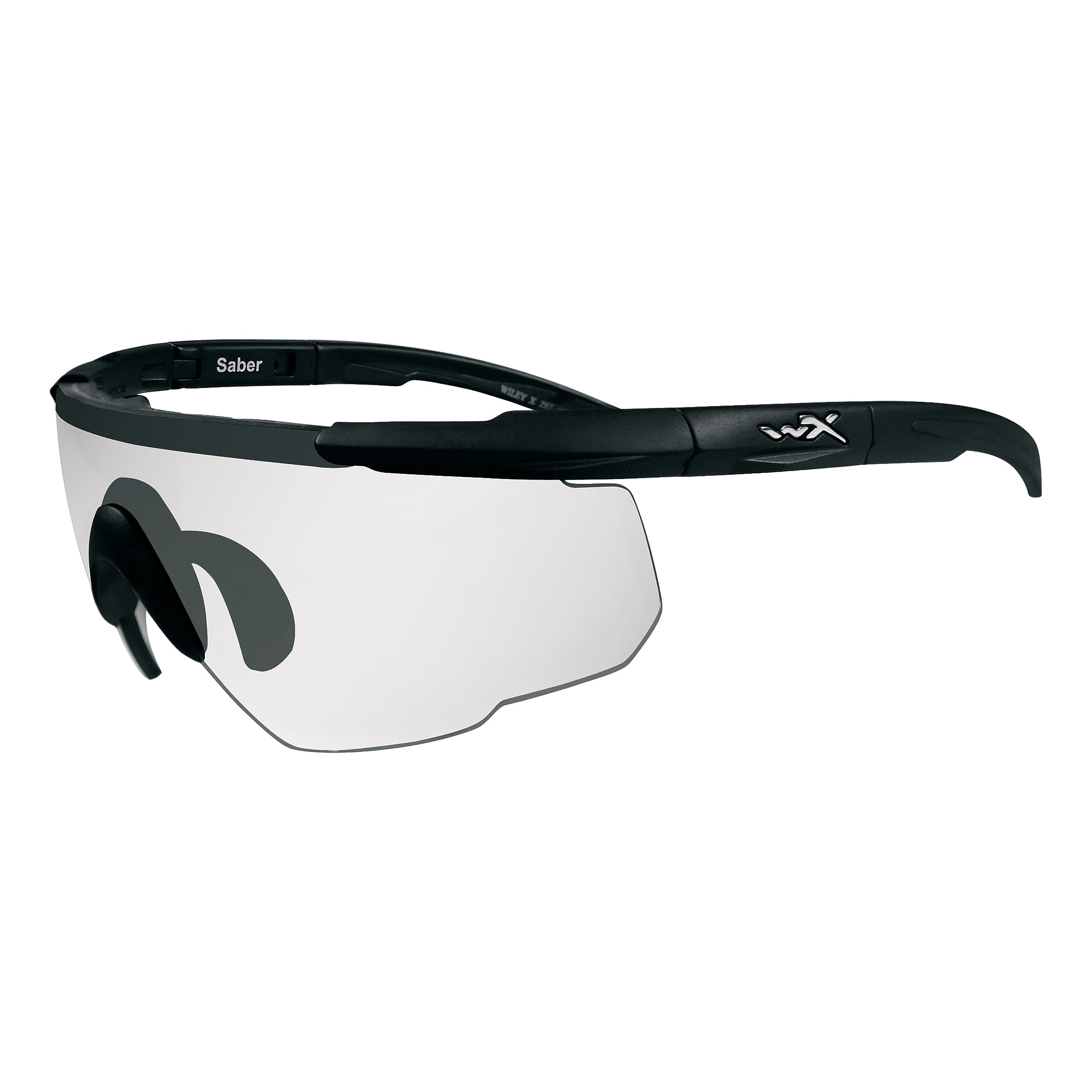 Wiley X Saber Advanced Shooting Glasses - Black/Clear