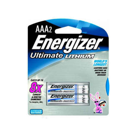 Energizer Ultimate Lithium AAA Batteries - 2 Pack