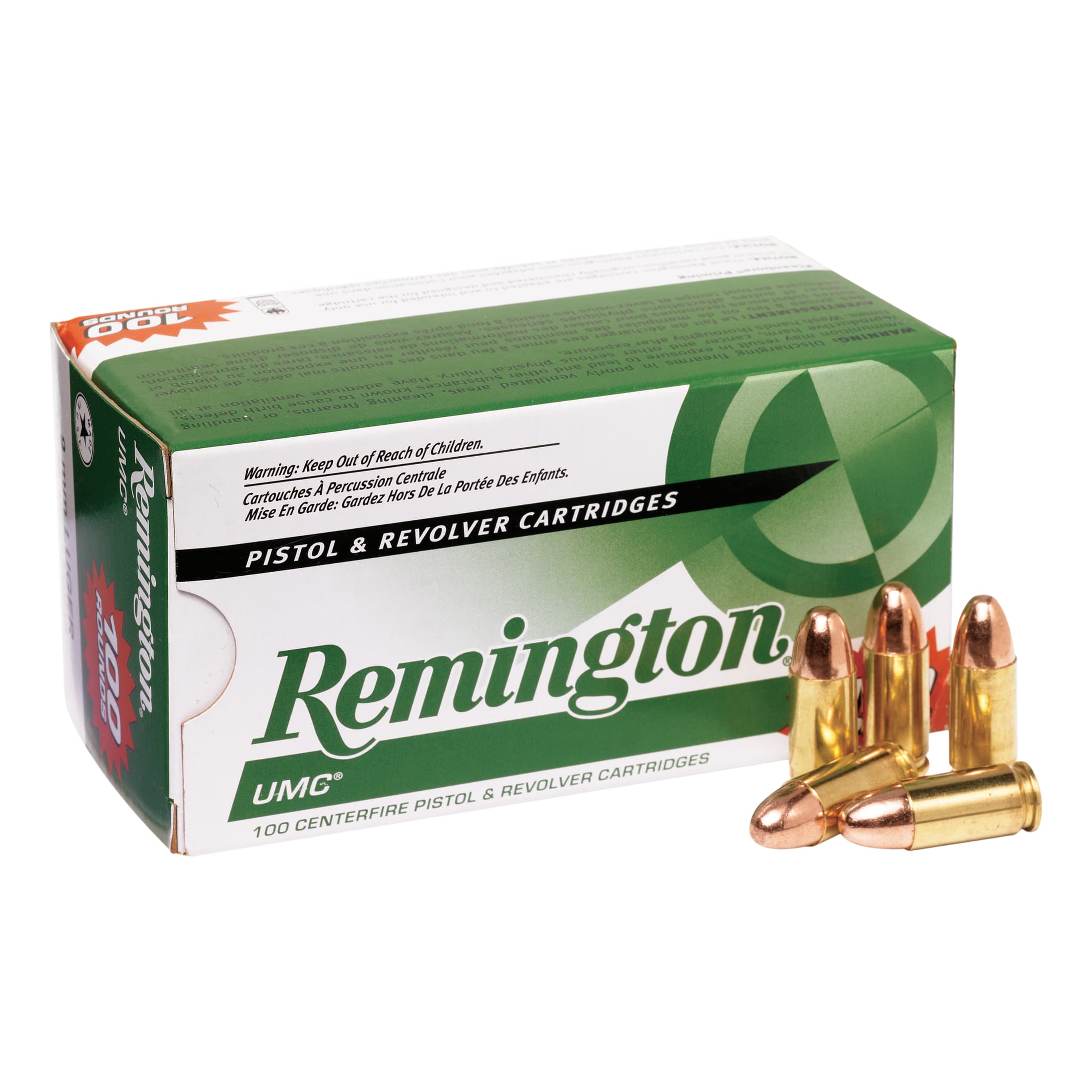 Remington UMC Pistol Ammunition - 9mm Luger