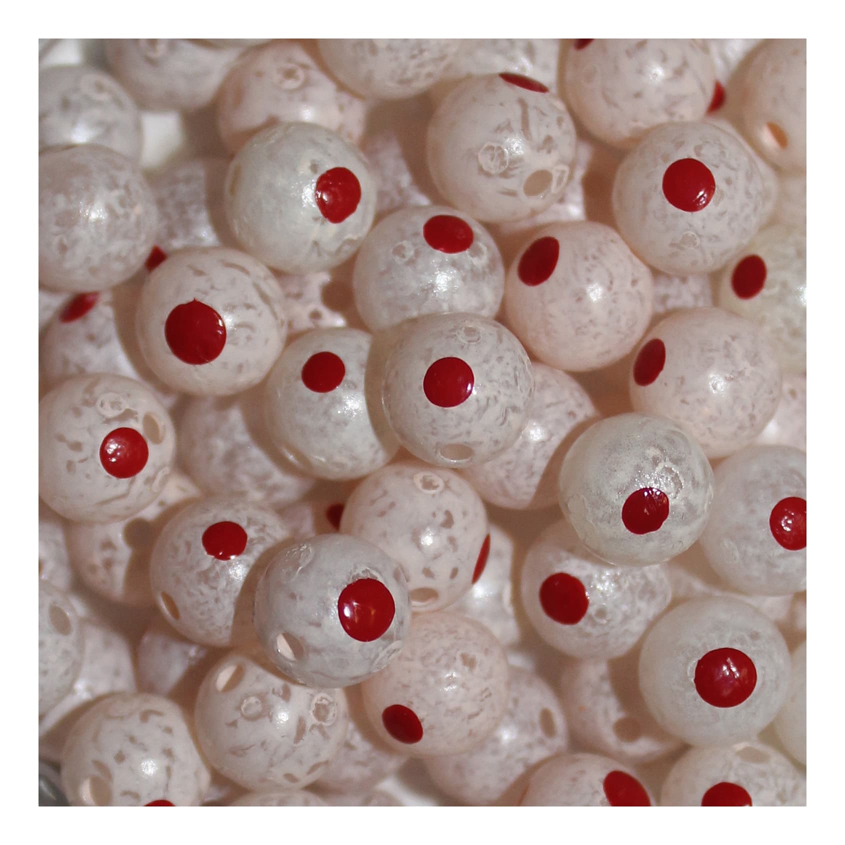Trout Beads Blood Dot Eggs - Milt Roe
