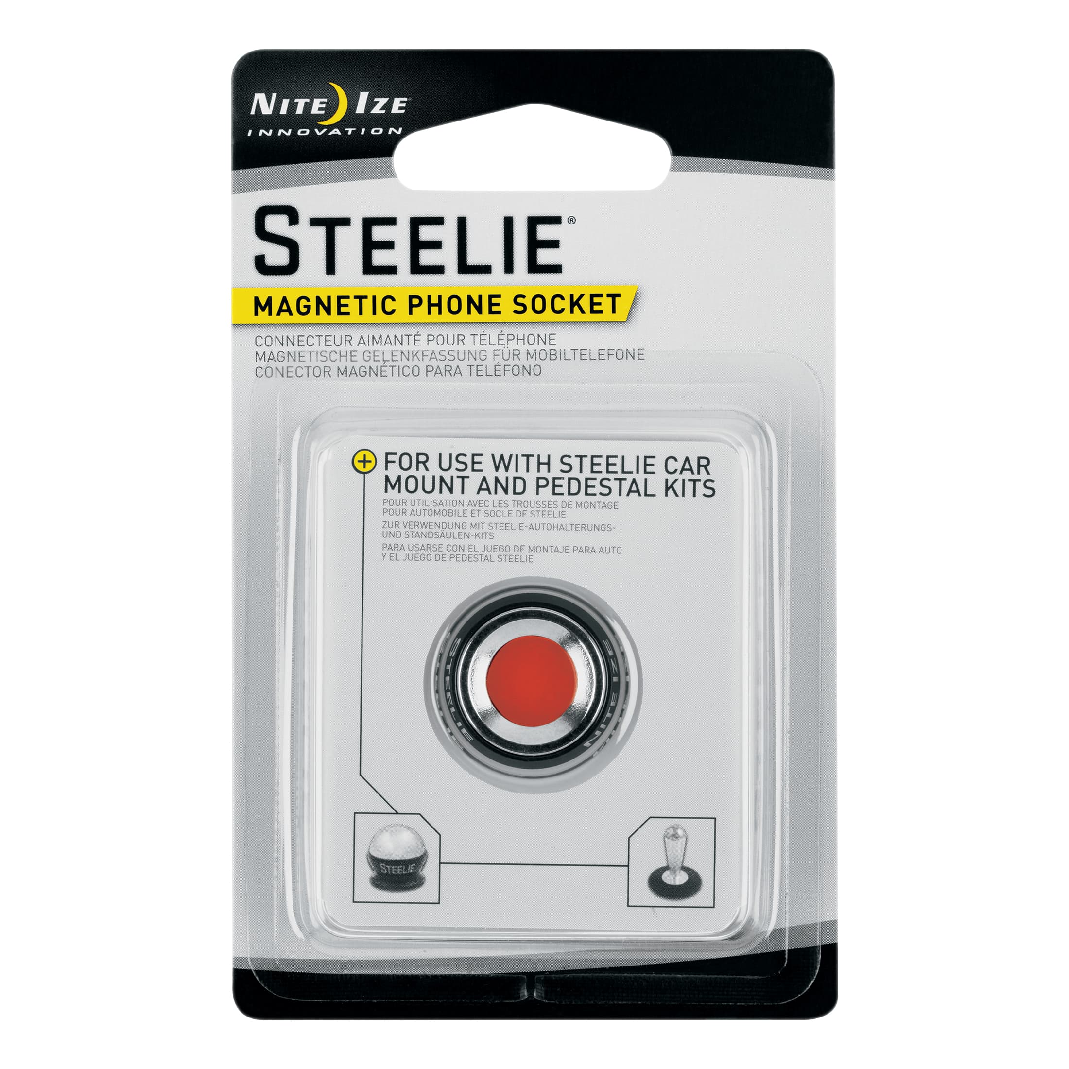 Nite Ize® Steelie® Magnetic Phone Socket