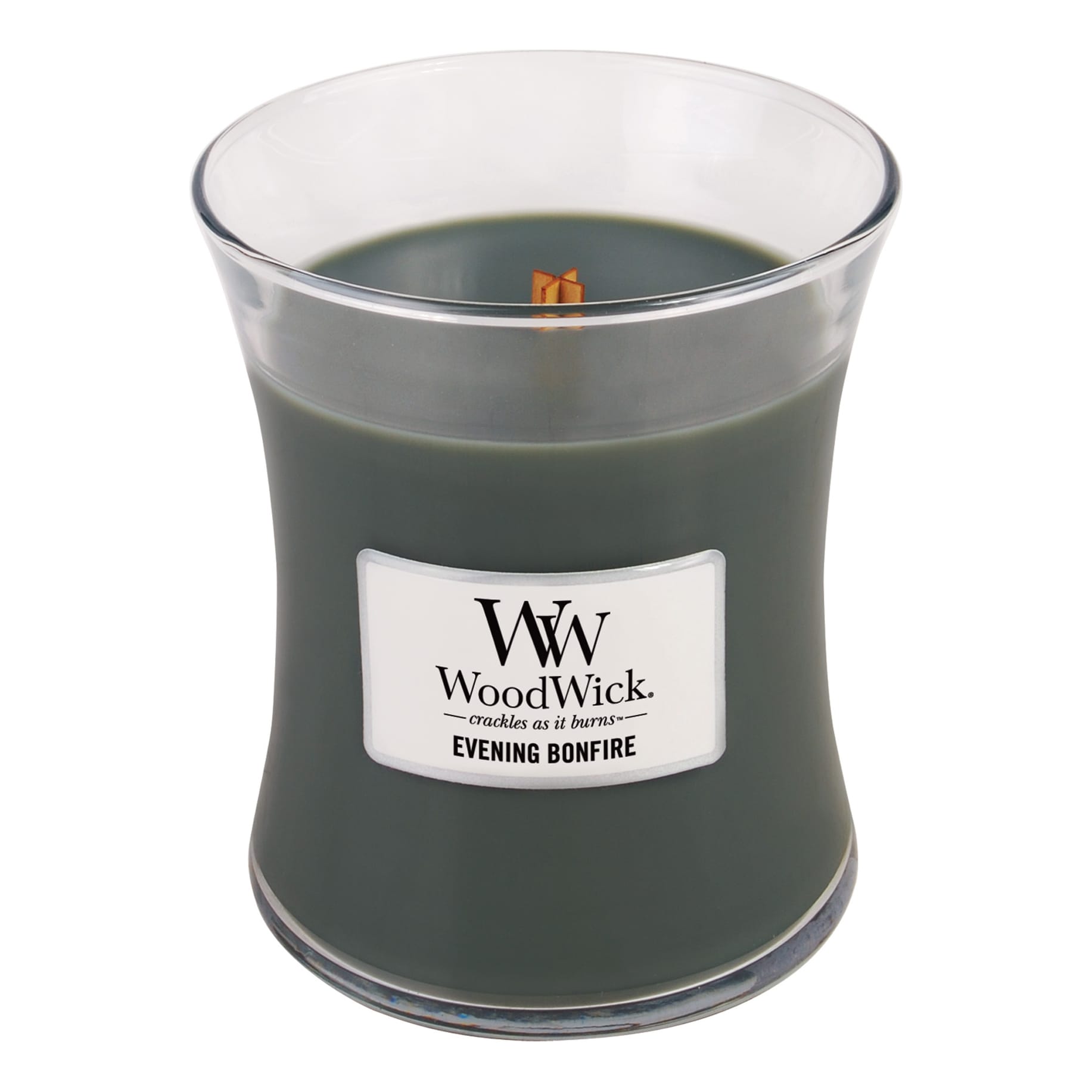 WoodWick® Hourglass Medium 10 oz. Candles - Evening Bonfire
