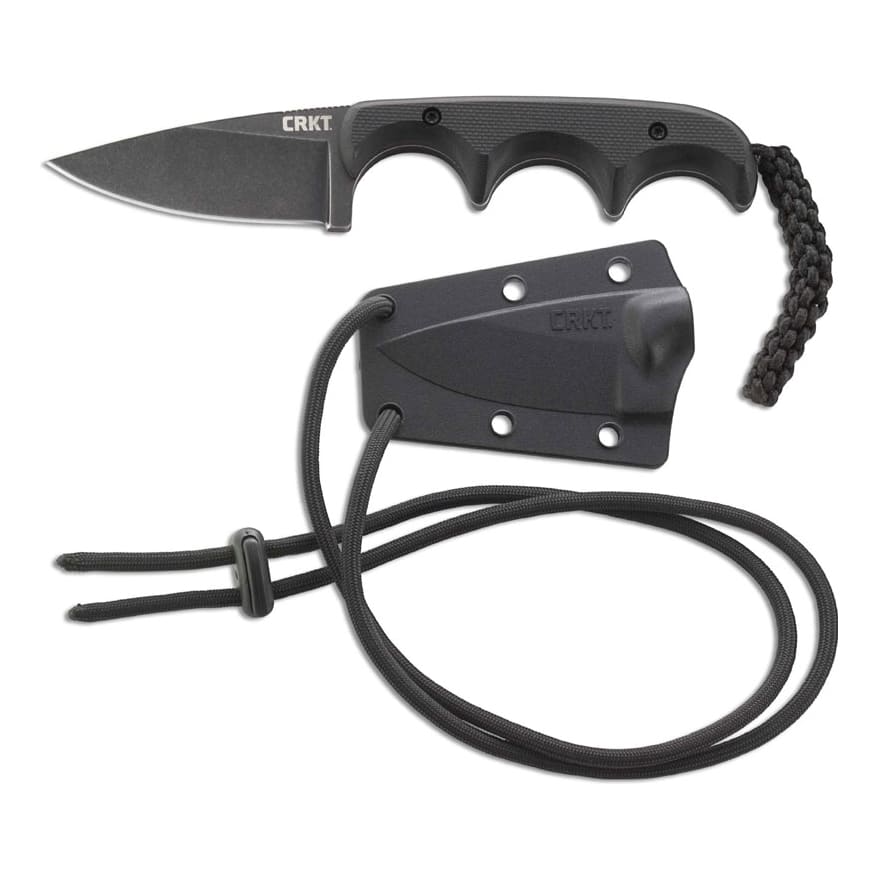 CRKT® Minimalist Black Drop Point Fixed Blade Knife